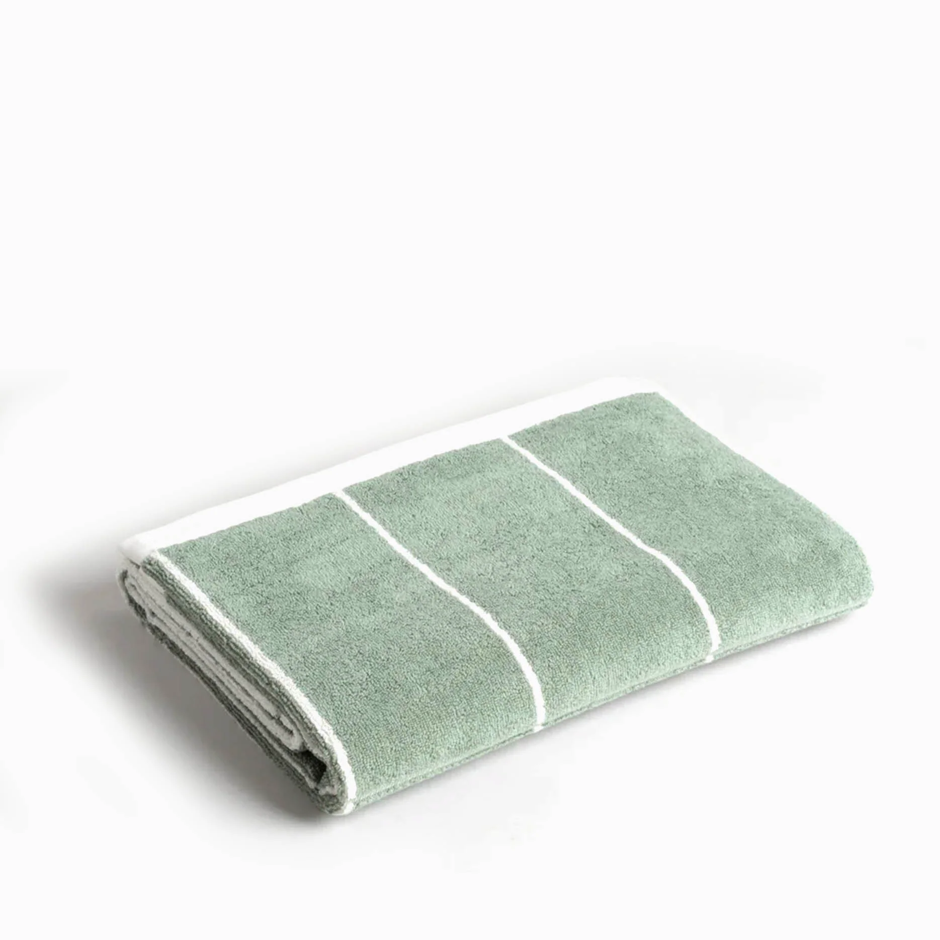 Baina Bethell Bath Towel - Sage/Chalk - Image 3