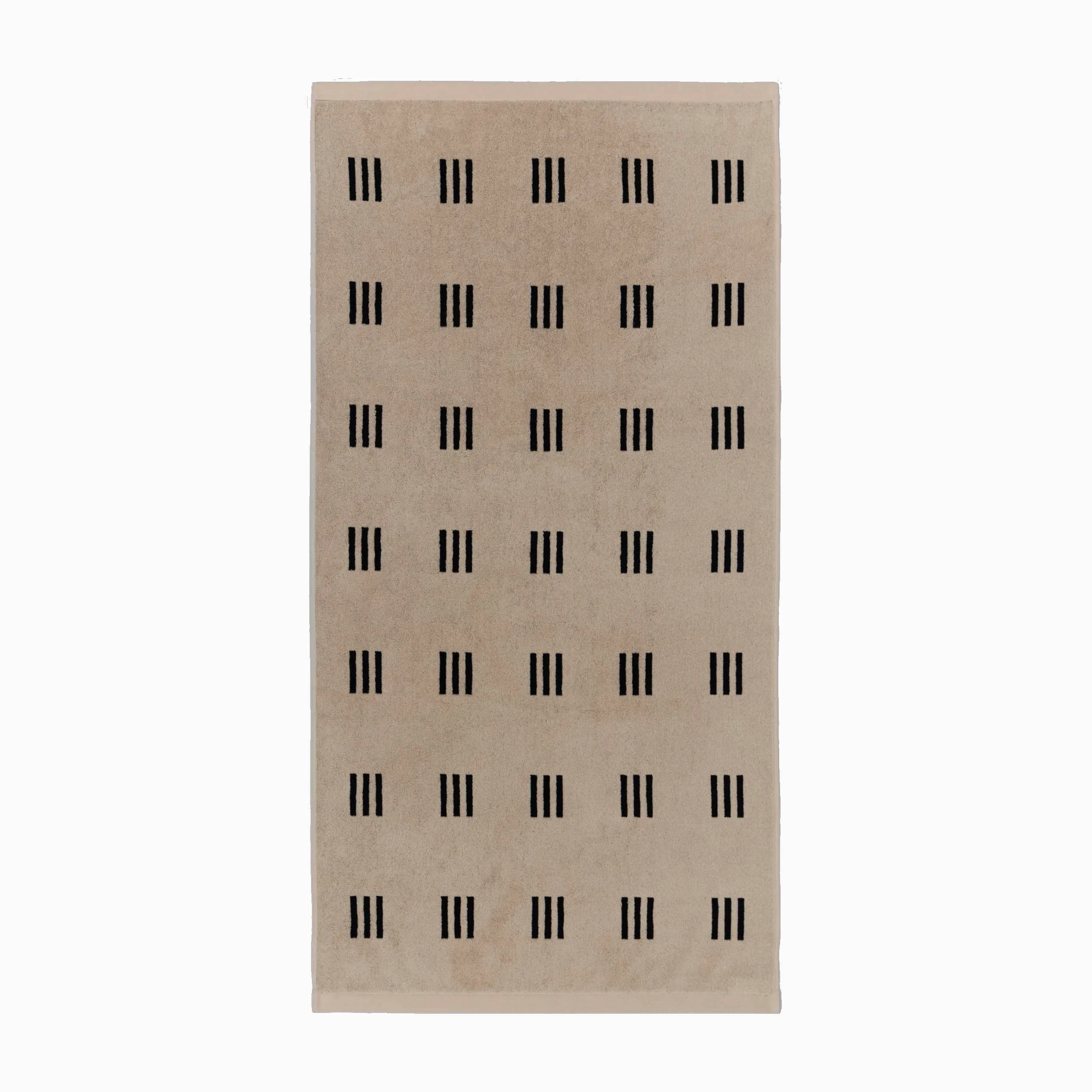 Baina Claremont Bath Towel - Sand & Noir - Image 2