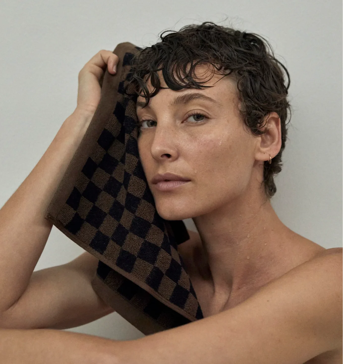 Baina Quill Face Cloth - Tabac/Noir - Image 2