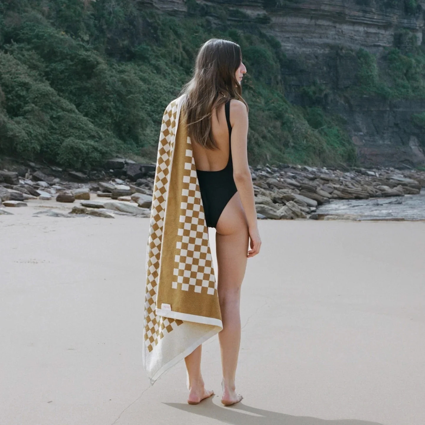 Baina Roman Pool Towel - Cedar/Sand - Image 2