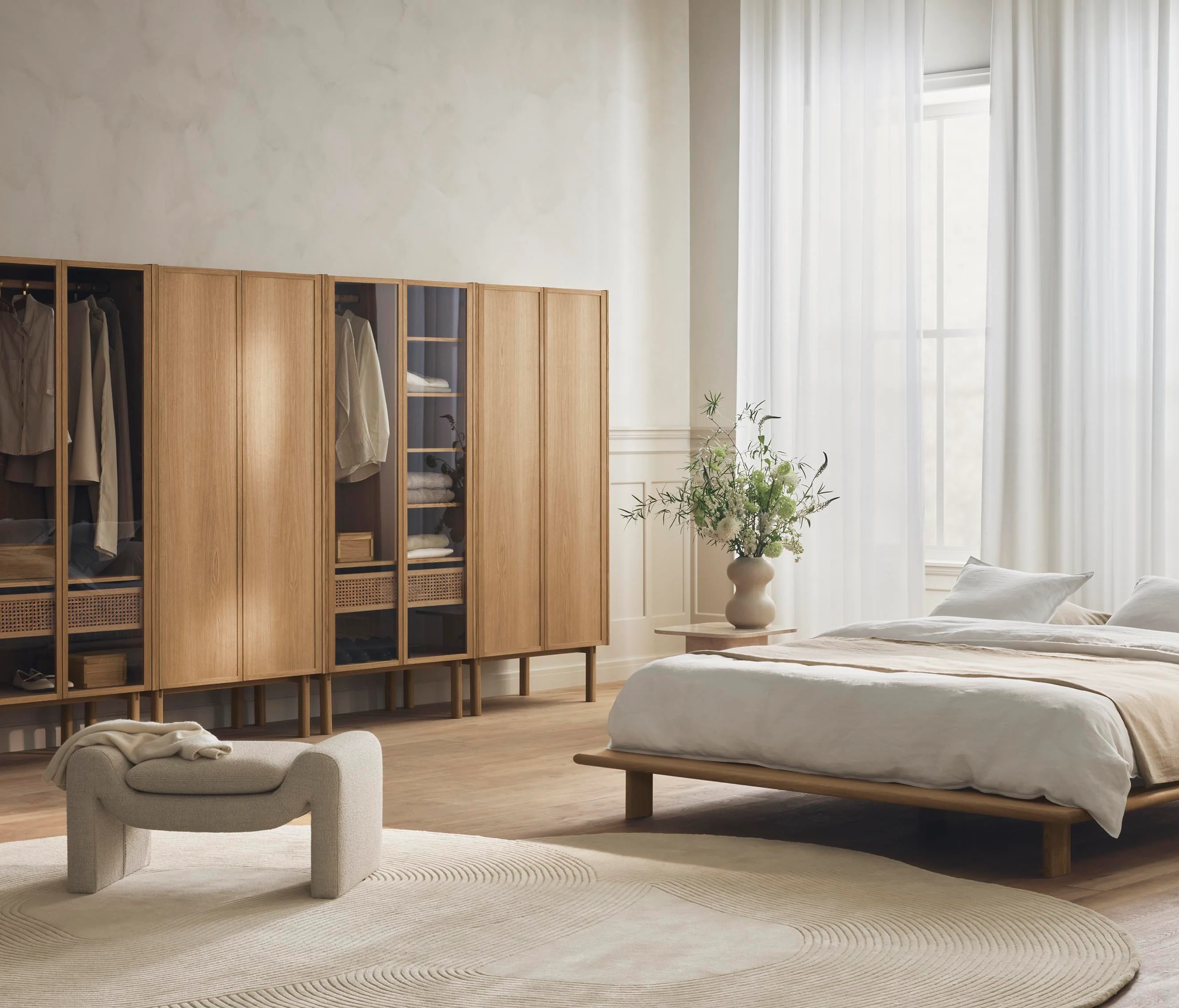 Bolia Cana Wardrobe with Wooden Doors - Image 6