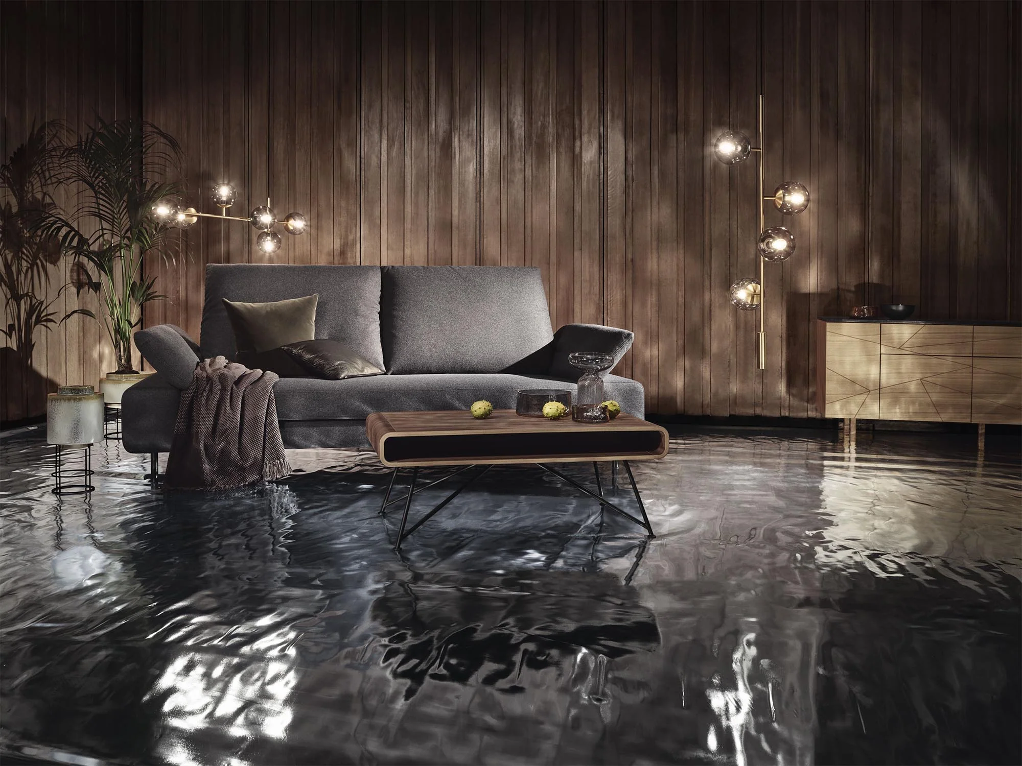 Bolia Orb Lounge Pendant - Brass (Showroom Piece) - Image 4