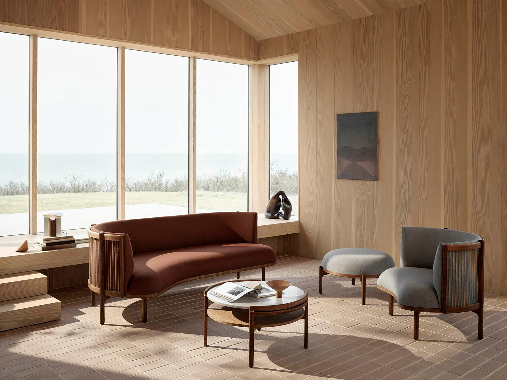 Carl Hansen & Søn RF1904 Sideways Lounge Chair - Walnut - Image 2