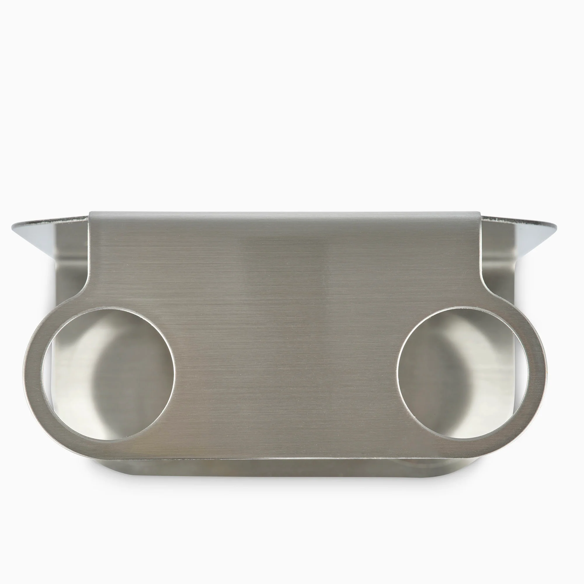 Designstuff Dual Soap Dispenser Holder - Brushed Steel - Image 3