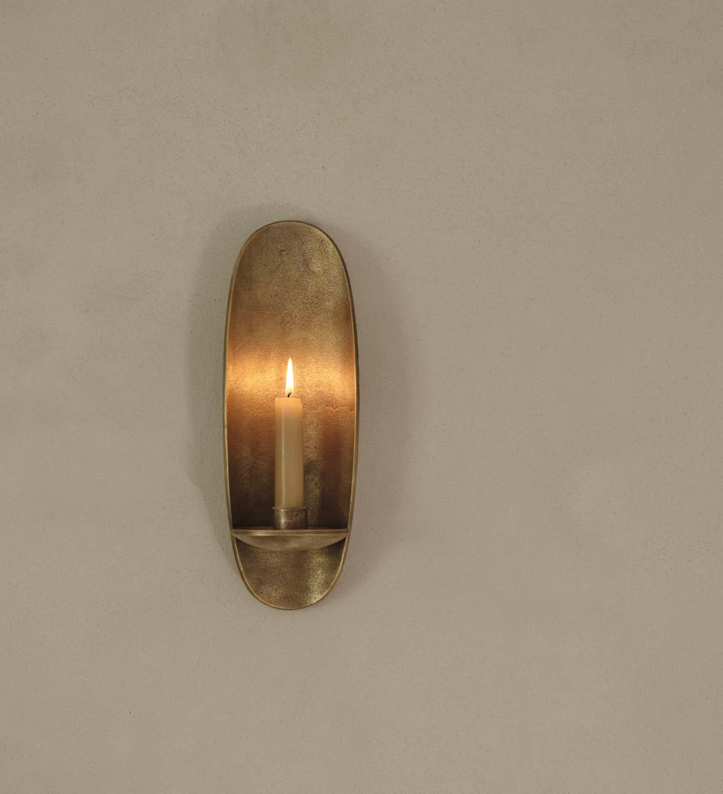 Ferm Living Wall Agape Candle Holder - Brass - Image 2