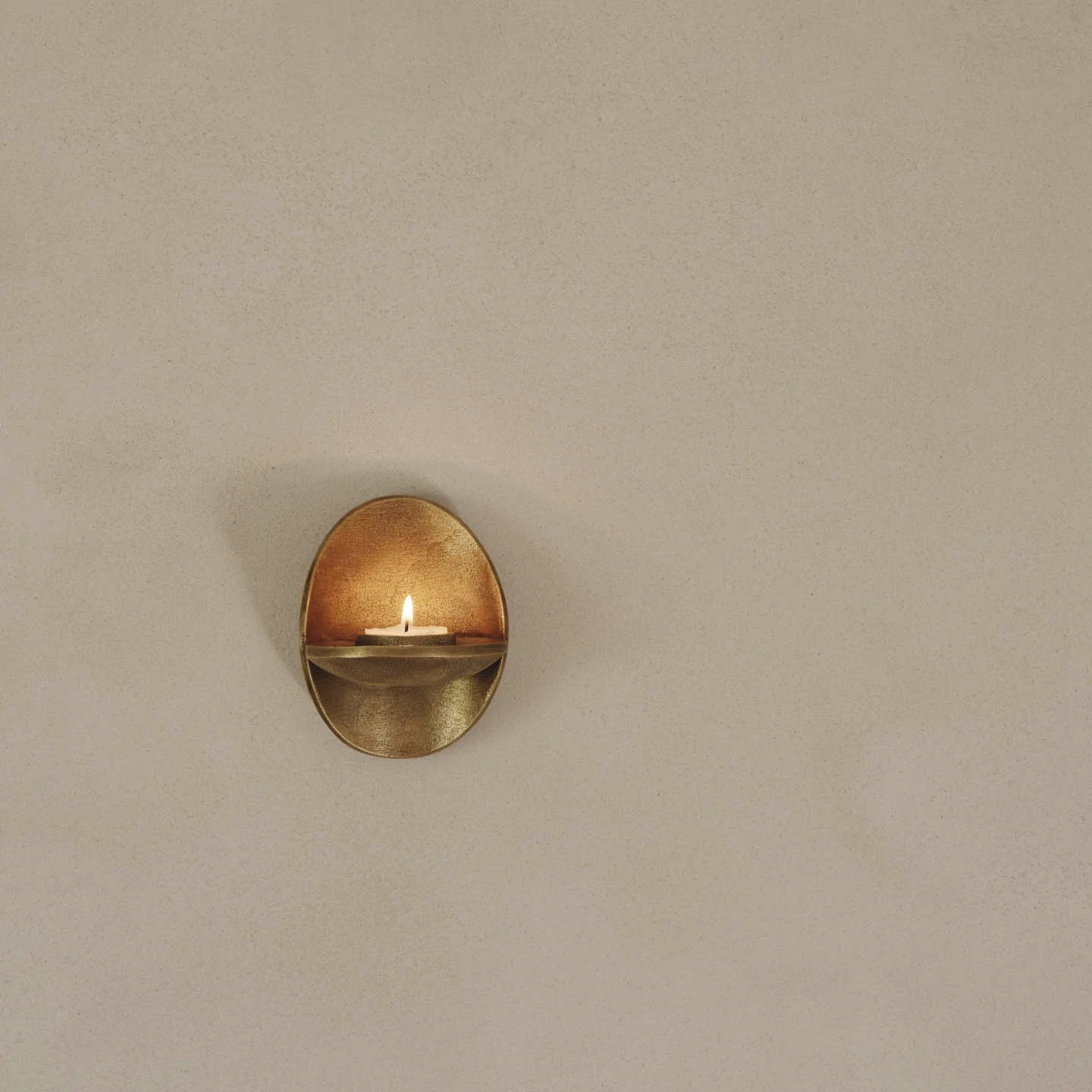 Ferm Living Agape Tealight Holder - Brass - Image 2