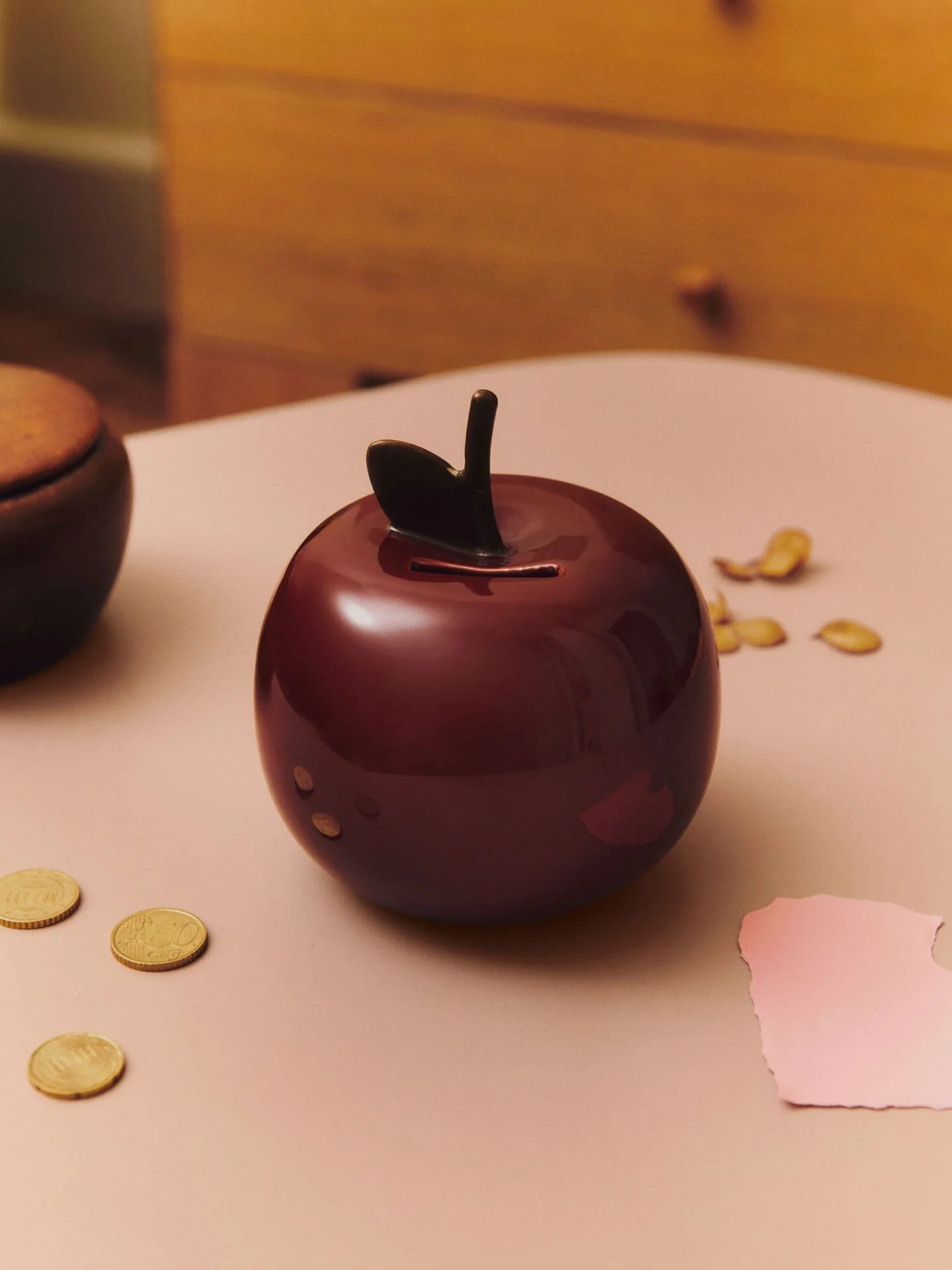 Ferm Living Apple Money Bank - Deep Red - Image 2
