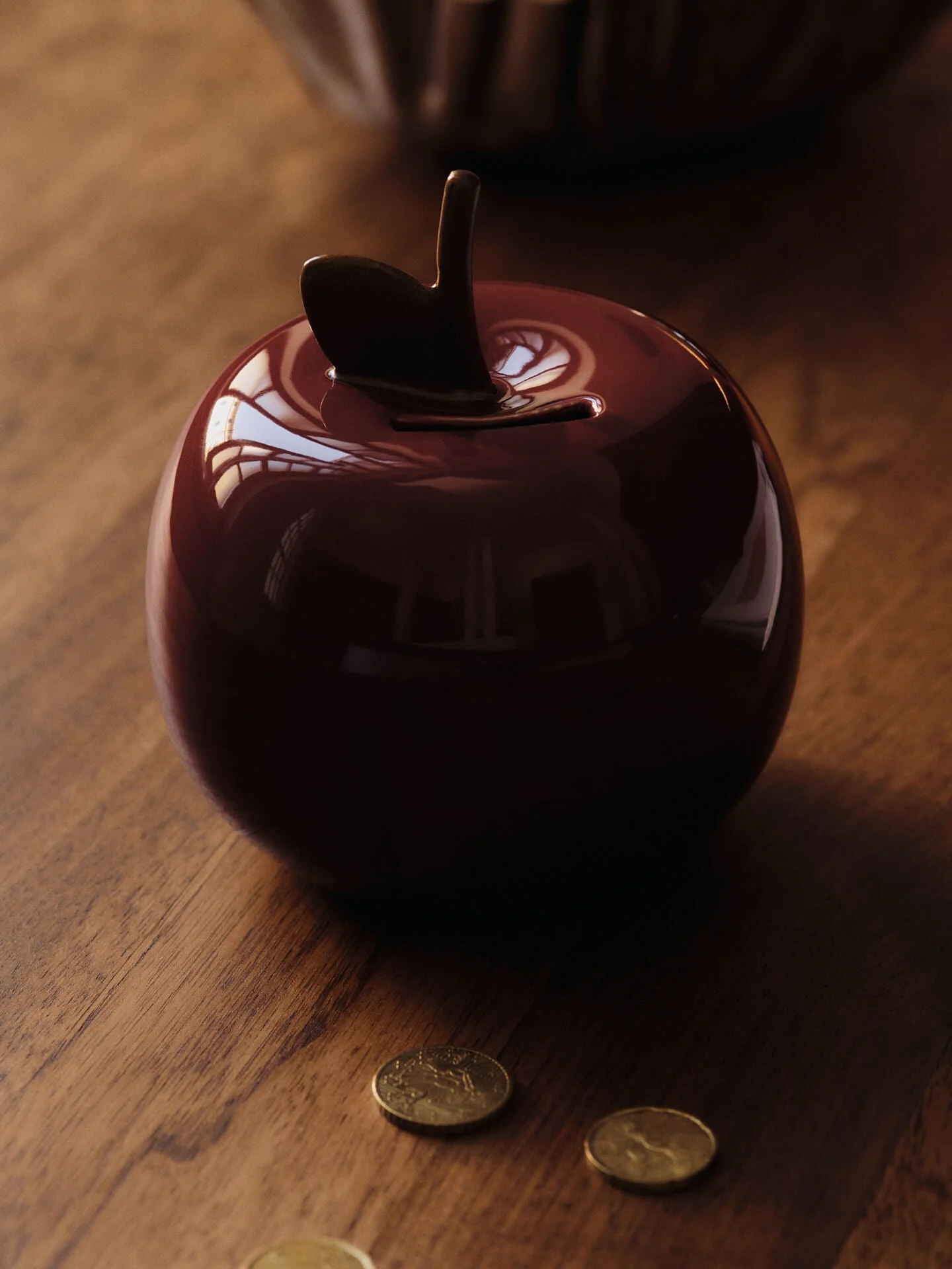 Ferm Living Apple Money Bank - Deep Red - Image 3