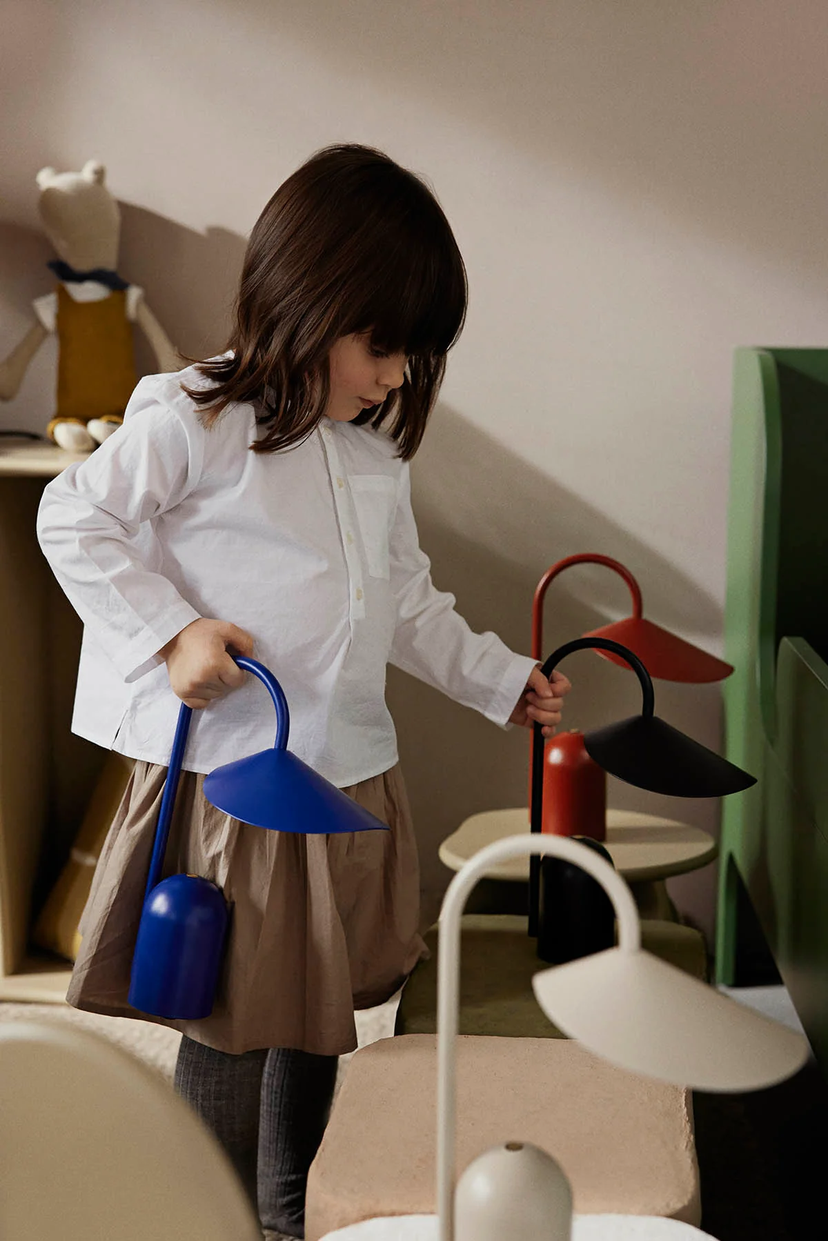 Ferm Living Arum Portable Lamp - Bright Blue - Image 3