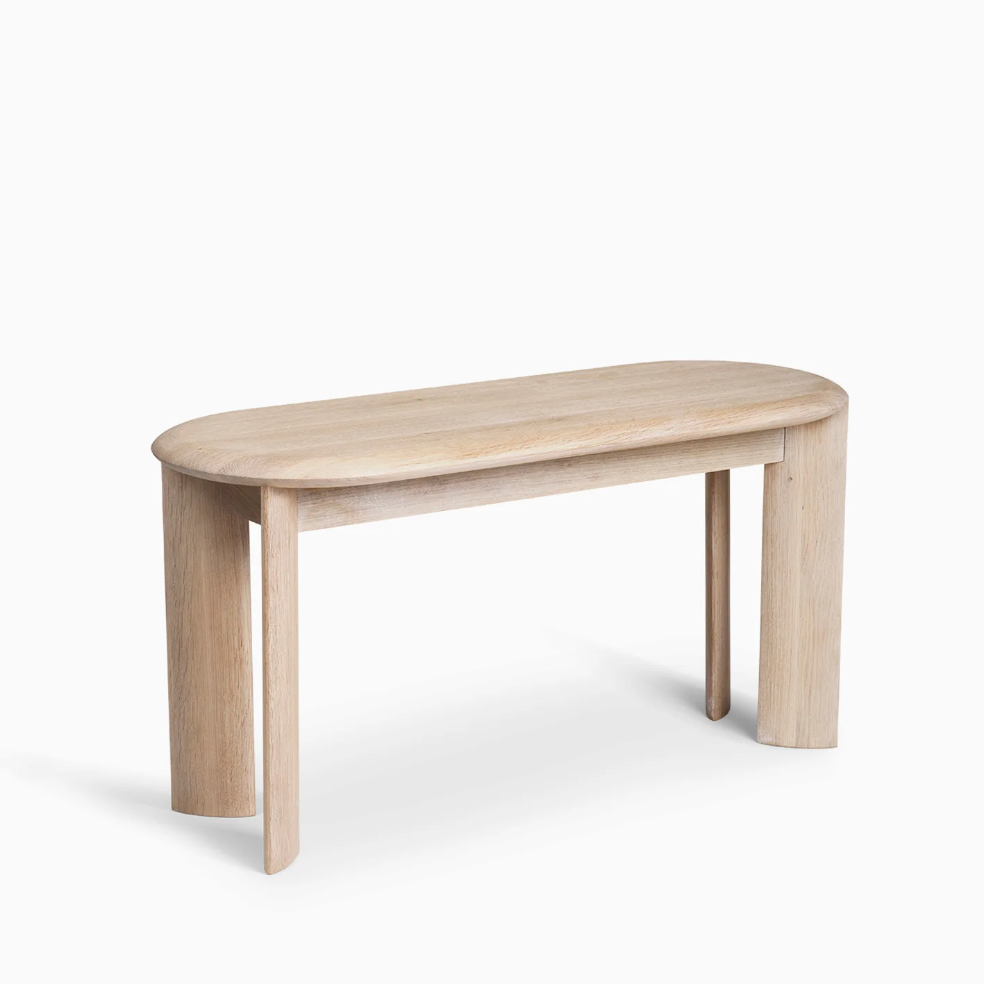 Ferm Living Bevel Bench - White Oiled Oak