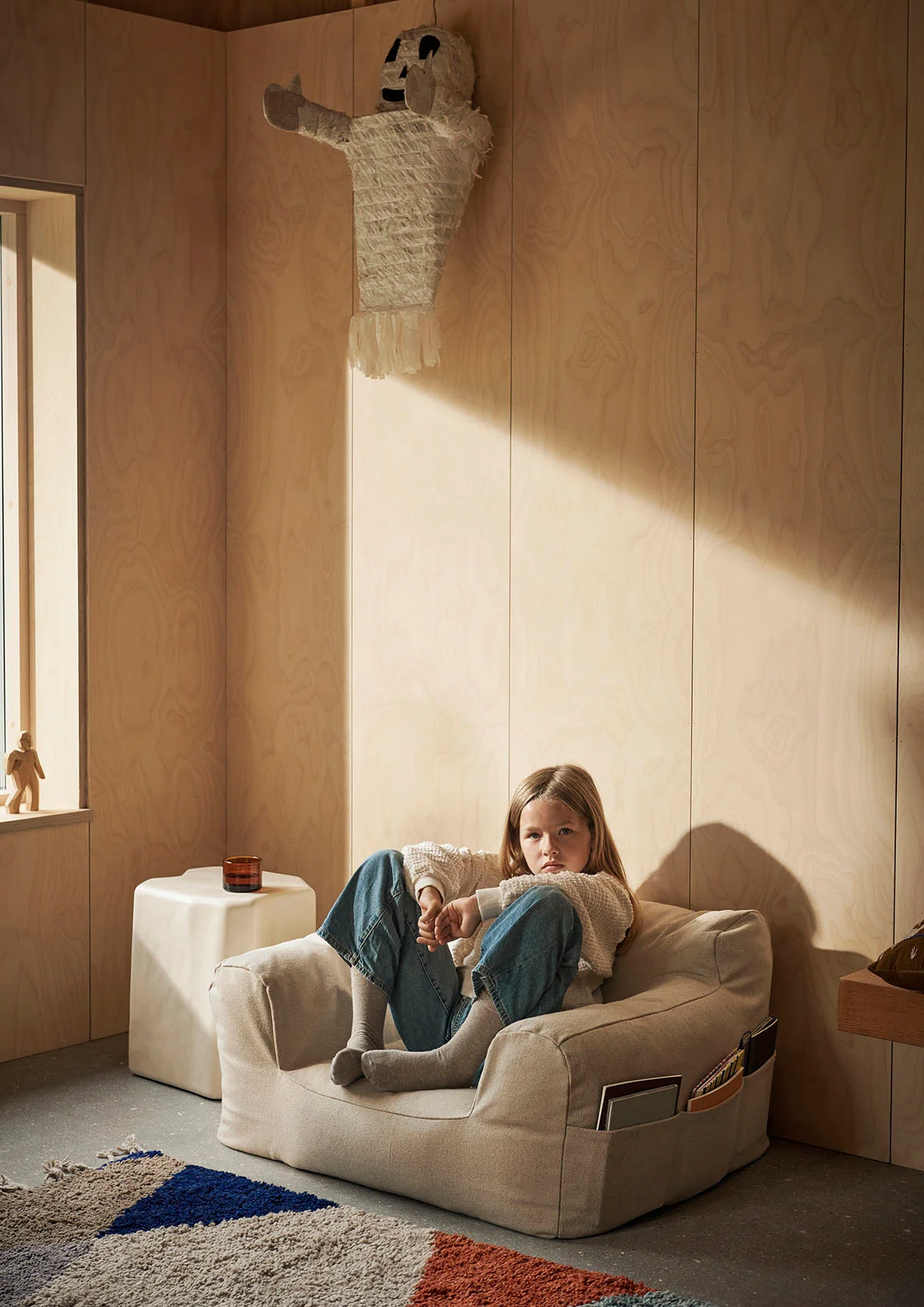 Ferm Living Billow Bean Bag - Off White - Image 2
