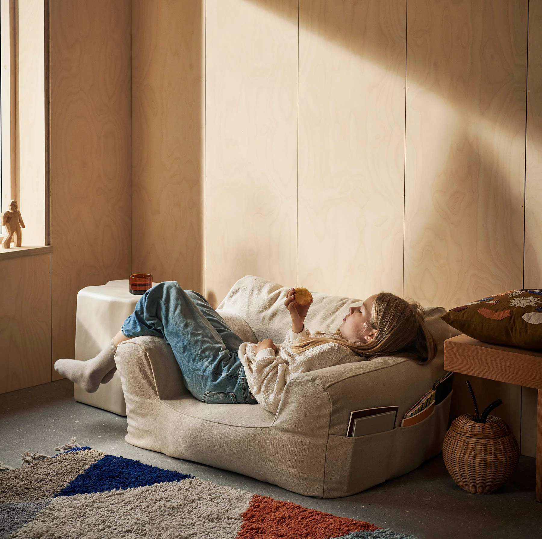 Ferm Living Billow Bean Bag - Off White - Image 3