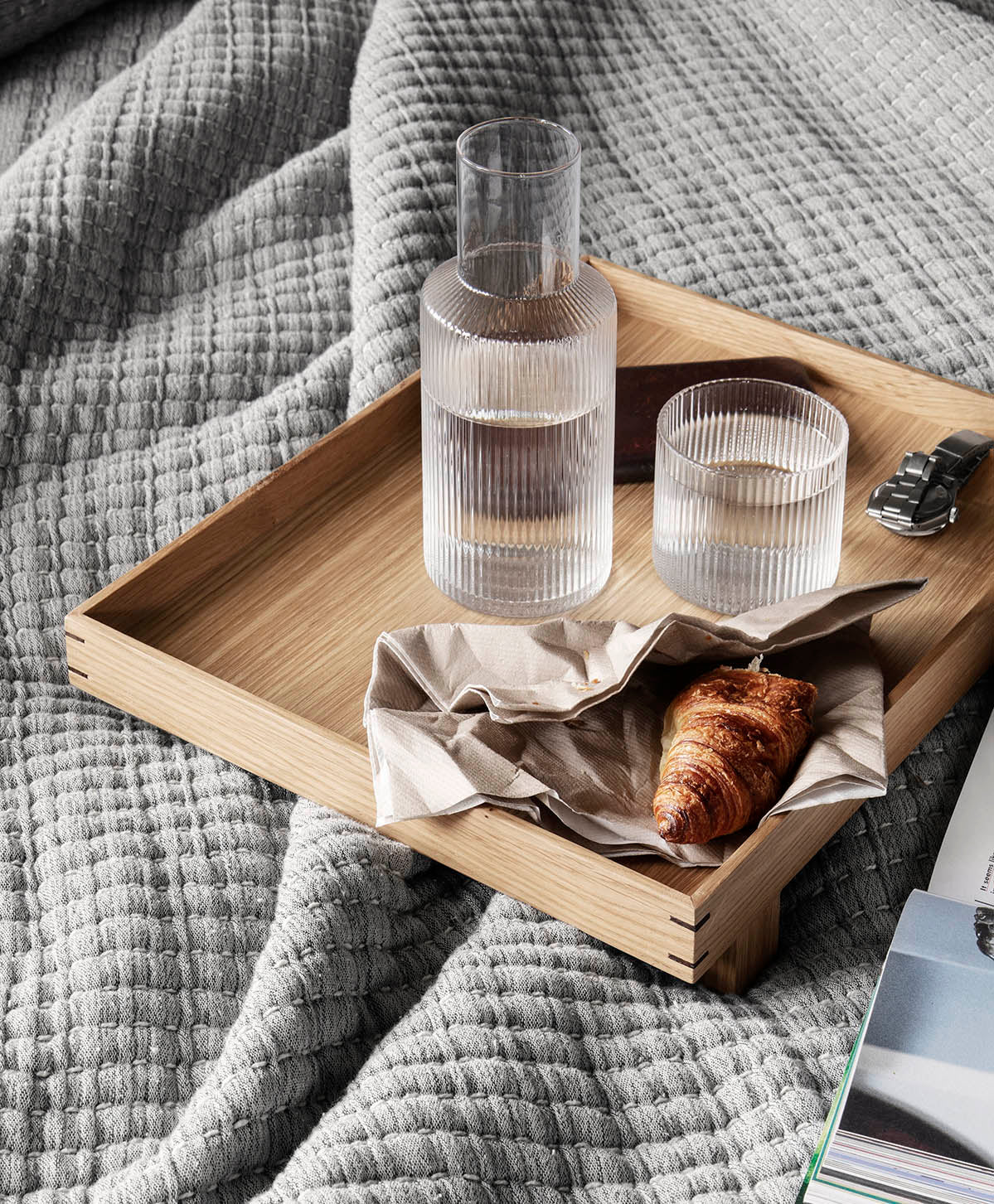 Ferm Living Bon Wooden Tray Small - Oak - Image 4