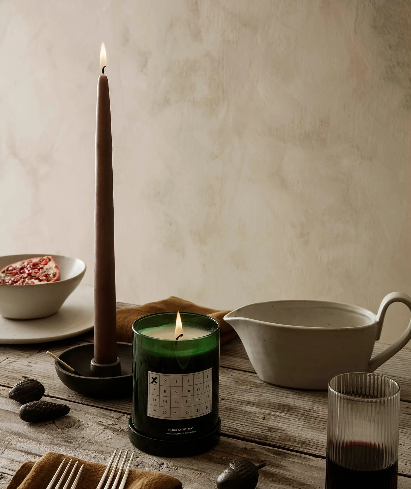 Ferm Living Bowl Candle Holder Single - Blackened Aluminium - Image 4
