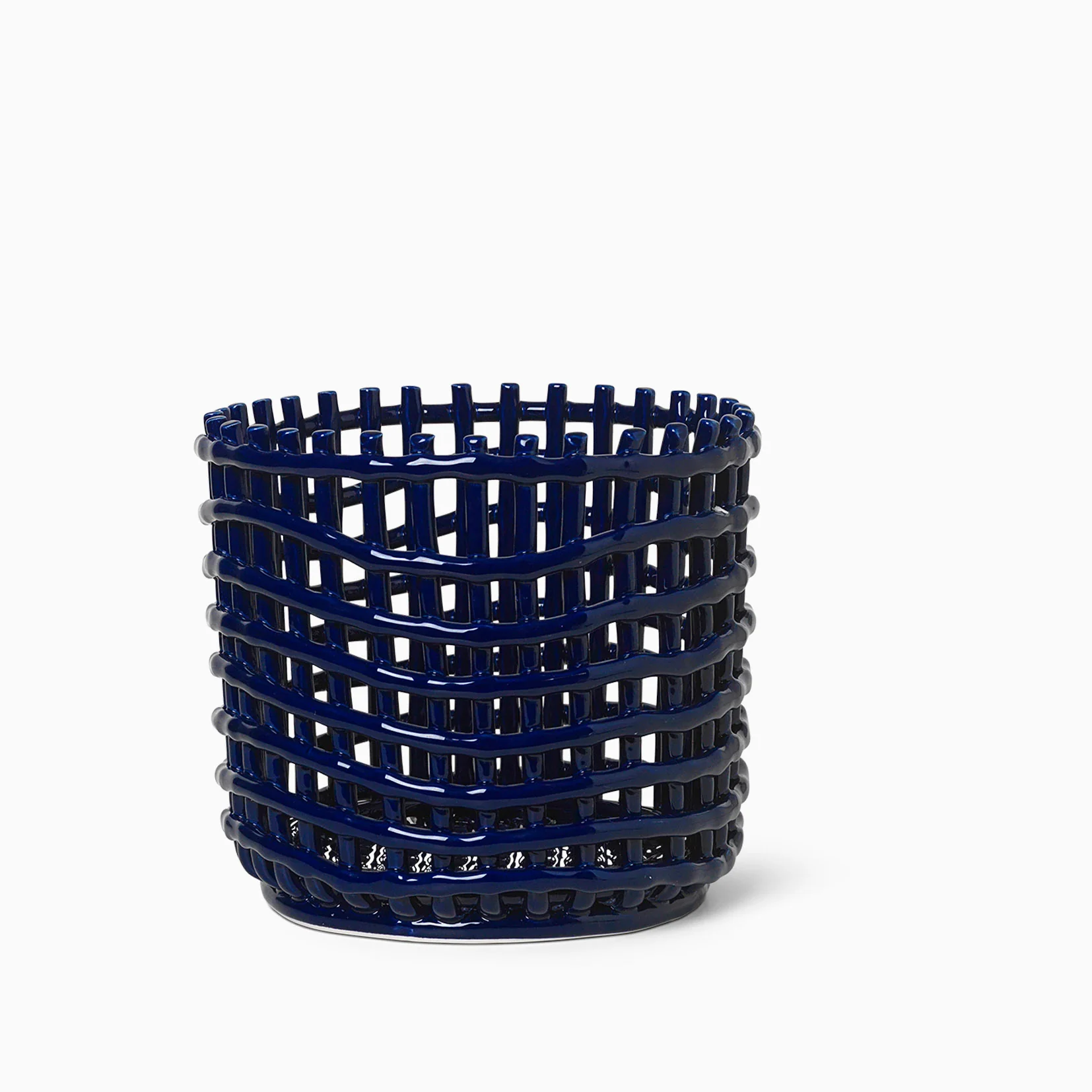 Ferm Living Ceramic Basket Large - Blue