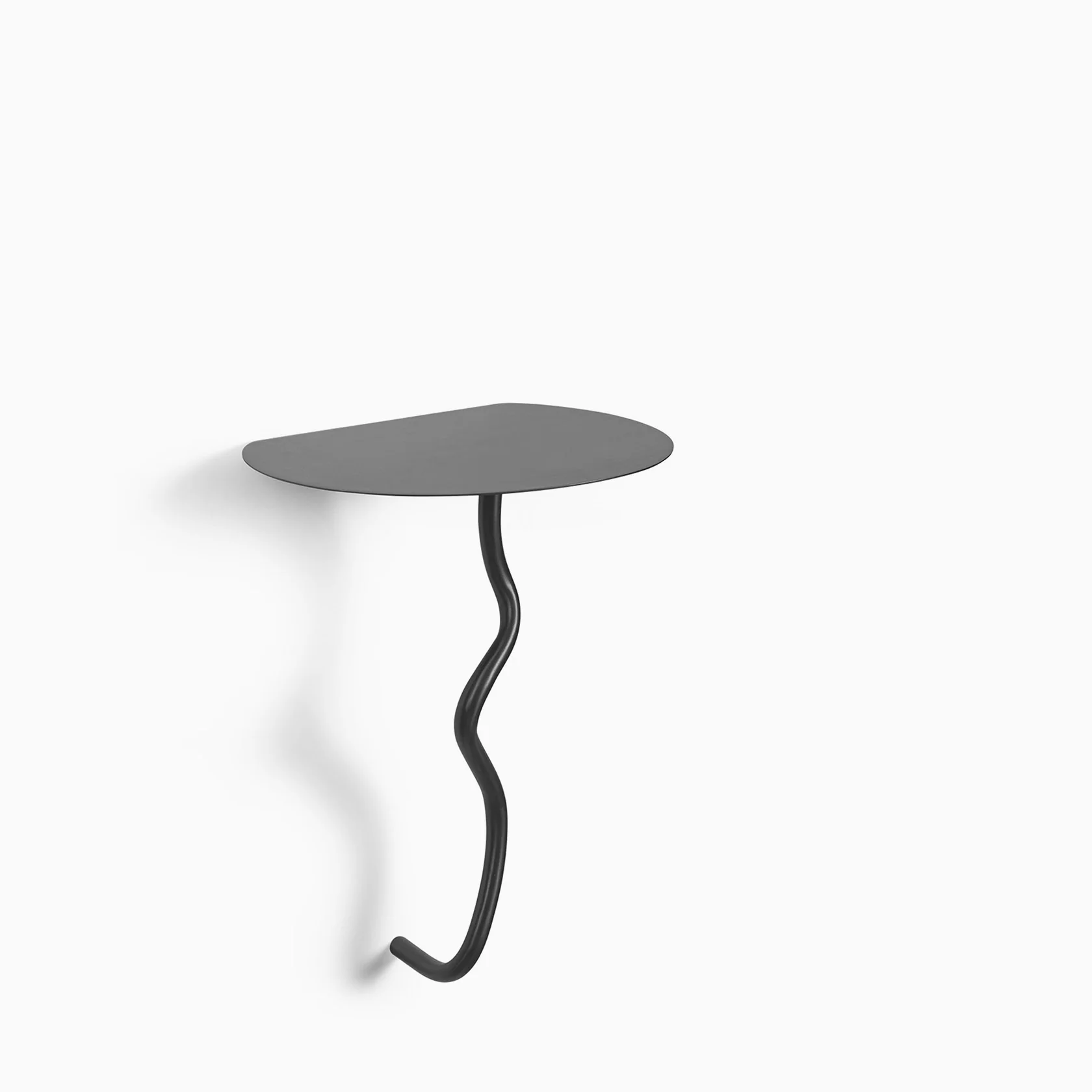 Ferm Living Curvature Wall Table - Black Brass
