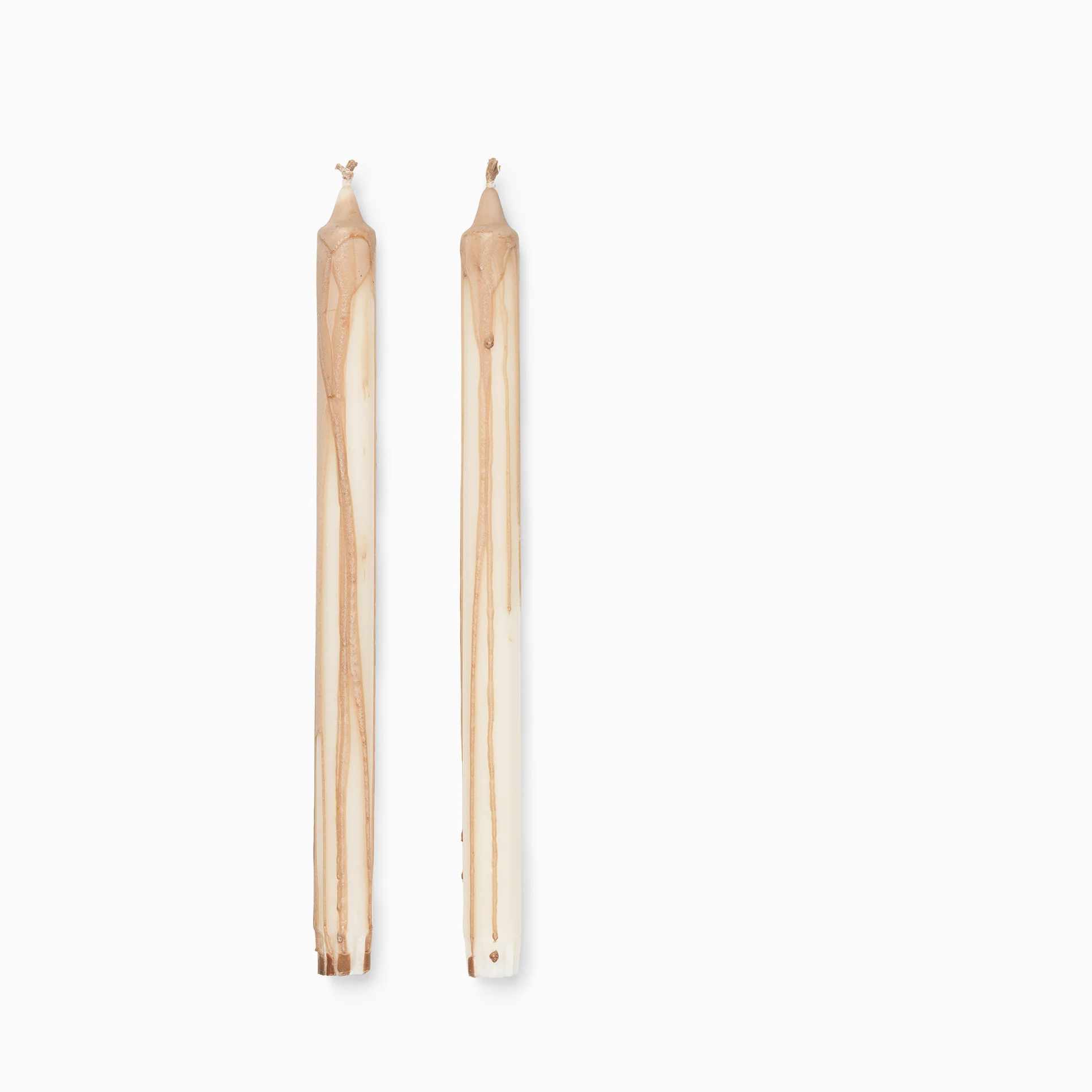 Ferm Living Dryp Candles (Set of 2) - Beige