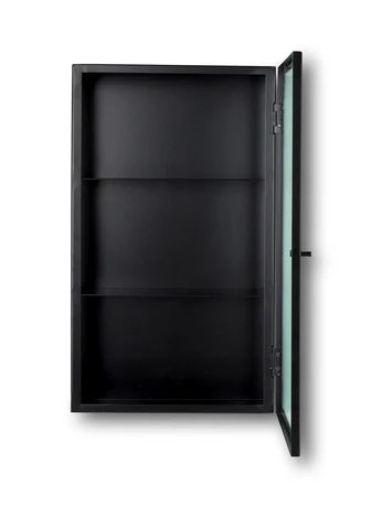 Ferm Living Haze Wall Cabinet Reeded Glass - Black - Image 4