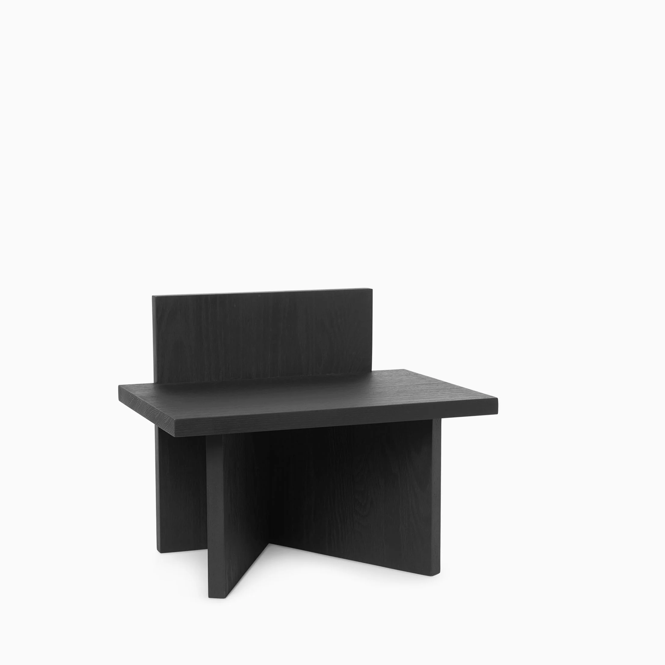 Ferm Living Oblique Stool - Black Stained Ash