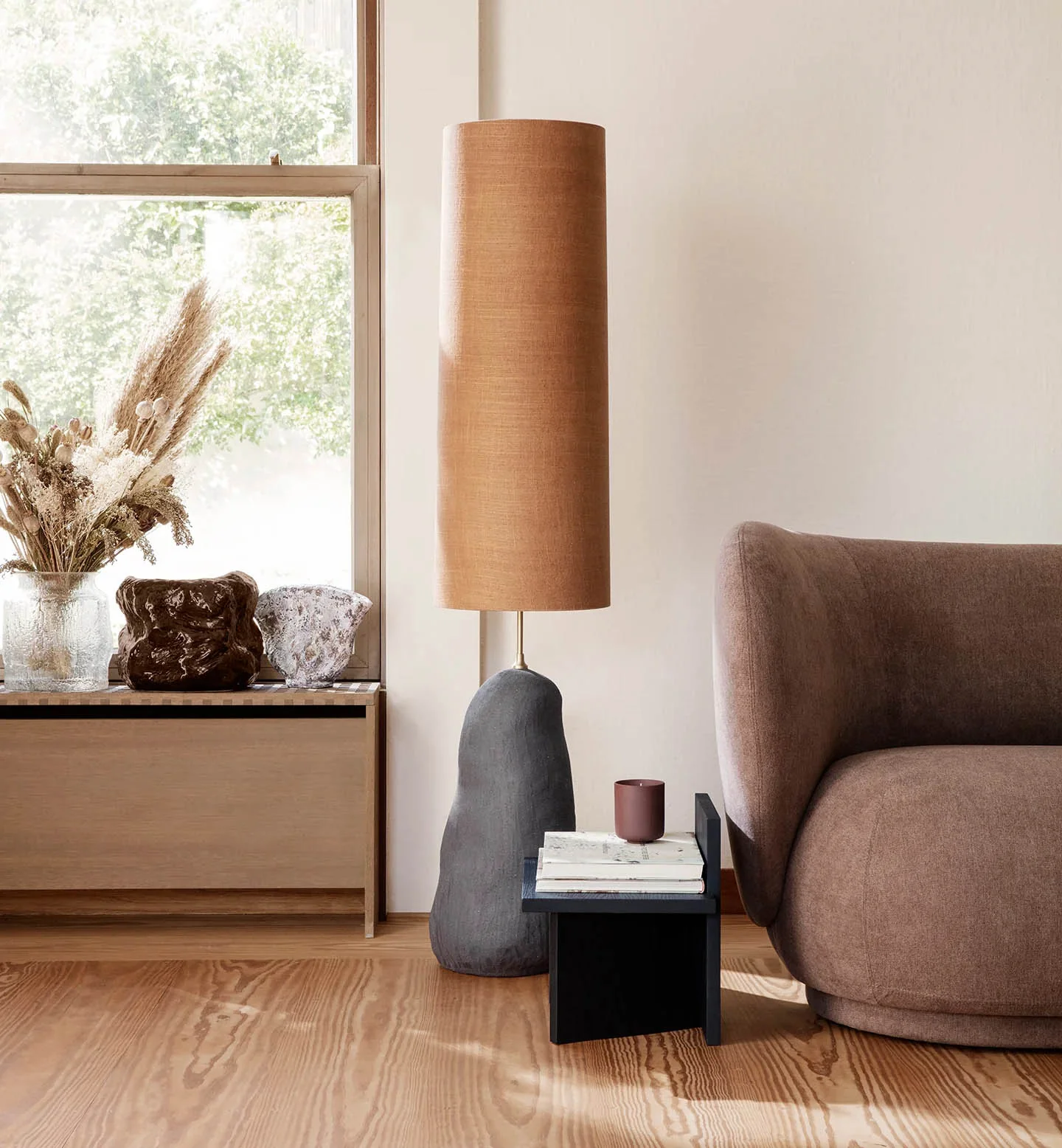 Ferm Living Oblique Stool - Black Stained Ash - Image 2