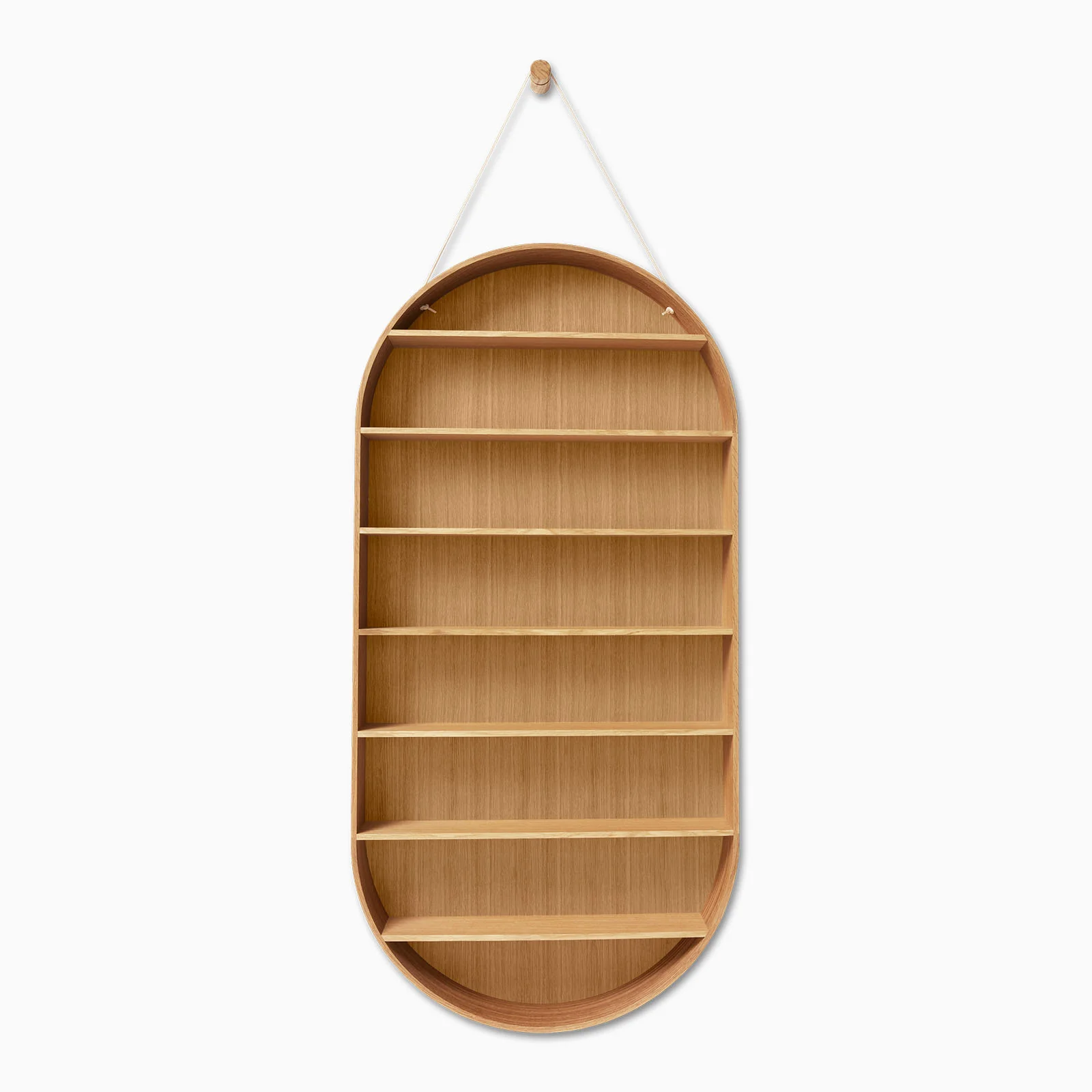 Ferm Living Oval Dorm Shelf - Oiled Oak