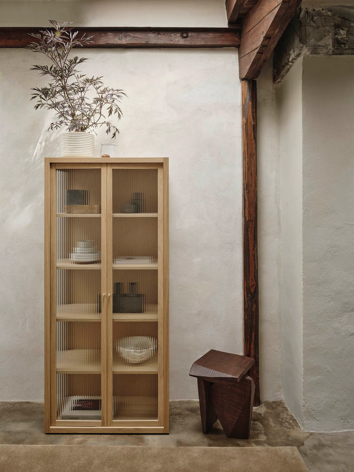Ferm Living Reed Vitrine - Oak - Image 2