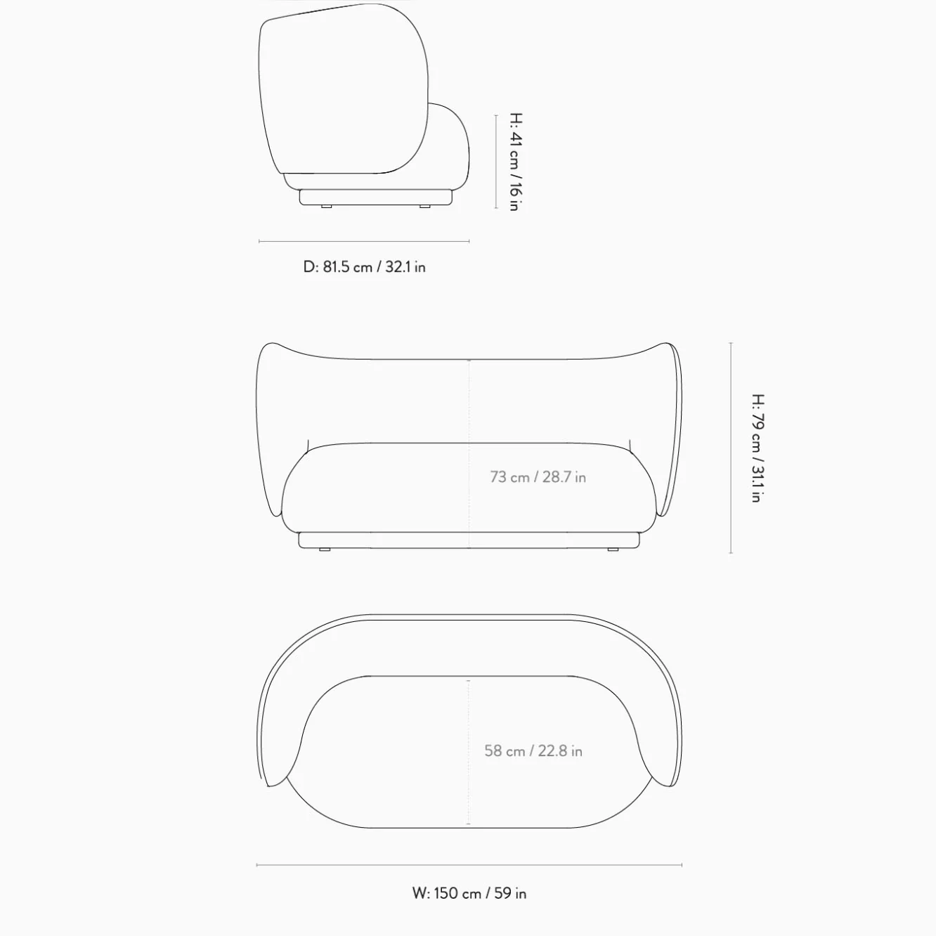 Ferm Living Rico Sofa 2 Seater - Image 6