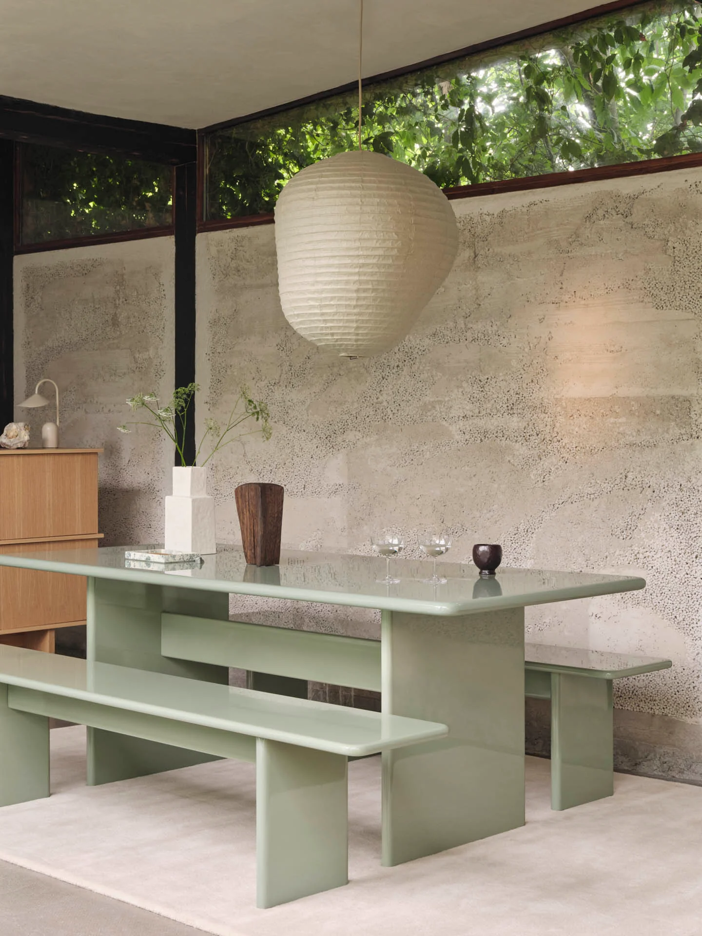 Ferm Living Rink Dining Table - Tea Green - Image 2