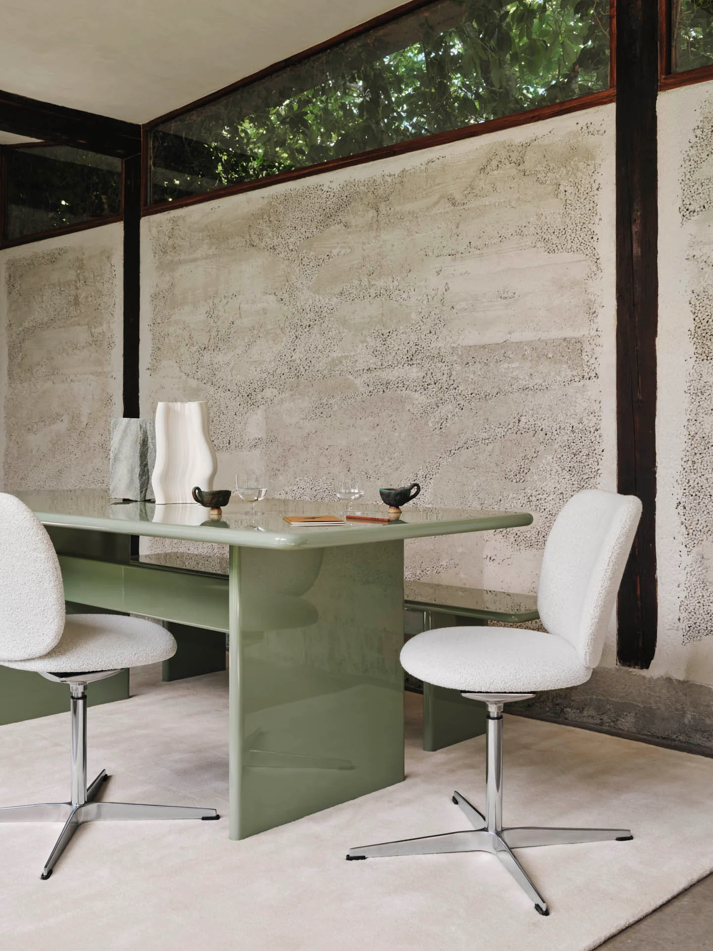 Ferm Living Rink Dining Table - Tea Green - Image 5