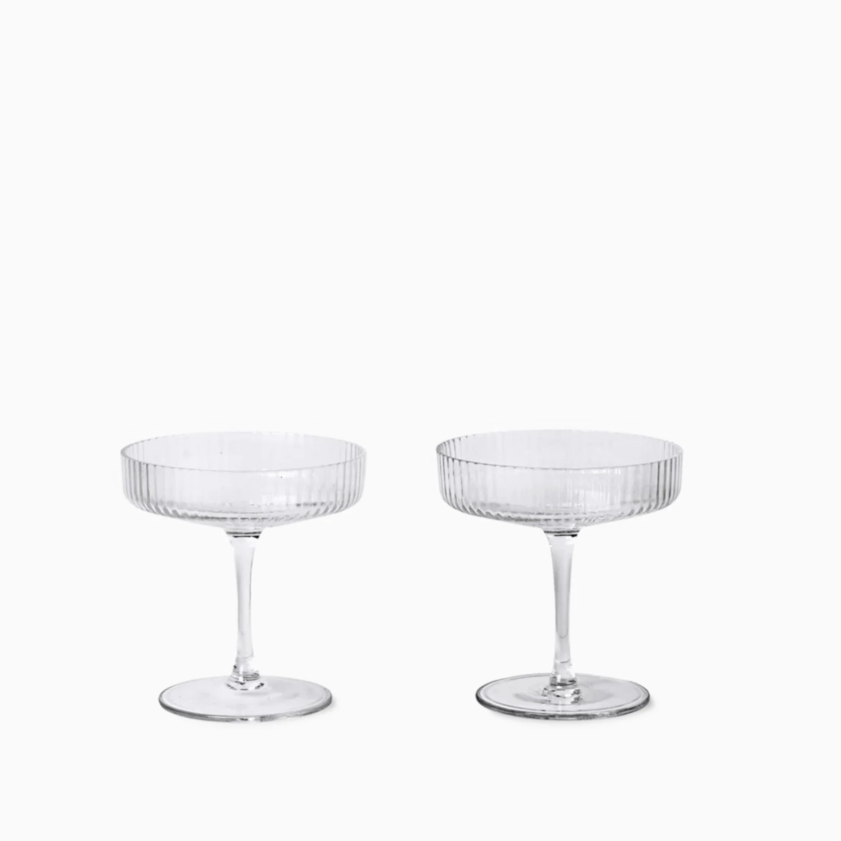 Ferm Living Ripple Champagne Saucer (Set of 2)