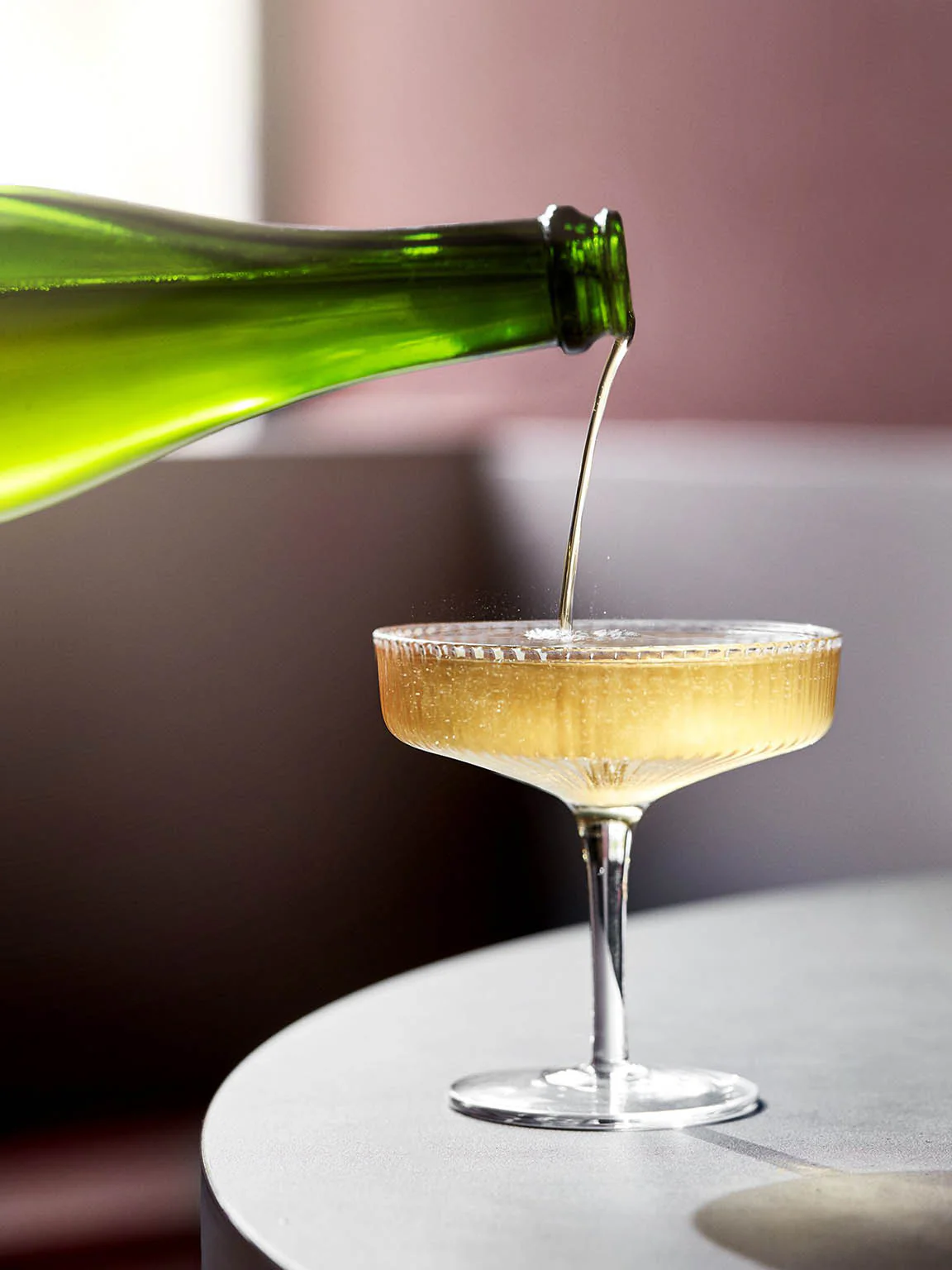 Ferm Living Ripple Champagne Saucer Smoked Grey (Set of 2) - Image 3