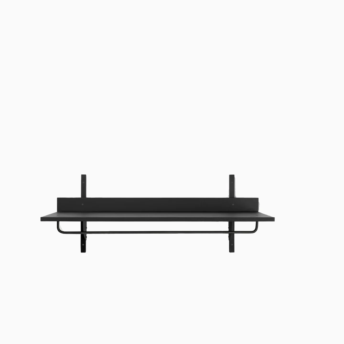 Ferm Living Sector Rack Shelf - Black Ash/Brass