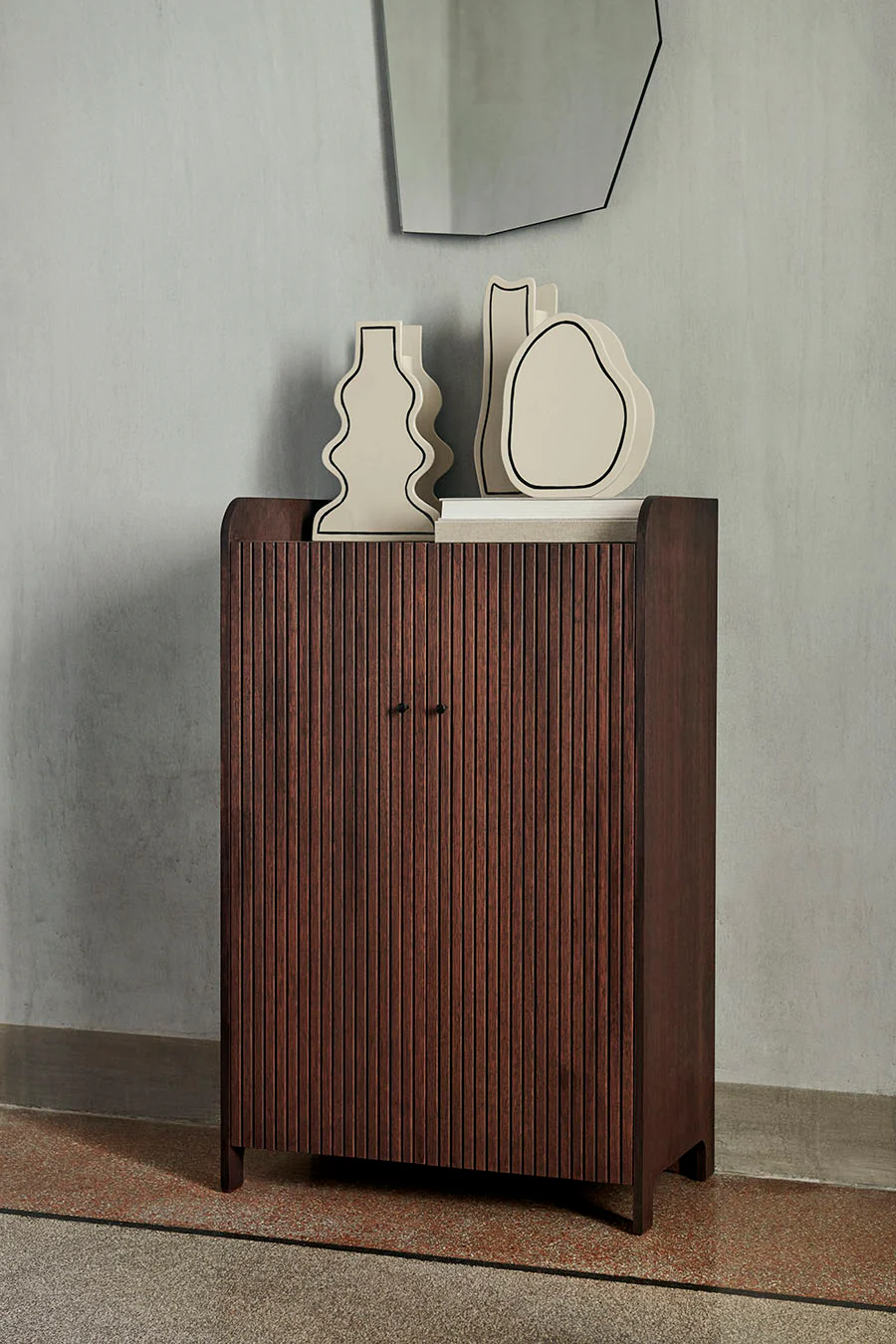 Ferm Living Sill Cupboard Low - Dark Stained Oak - Image 2