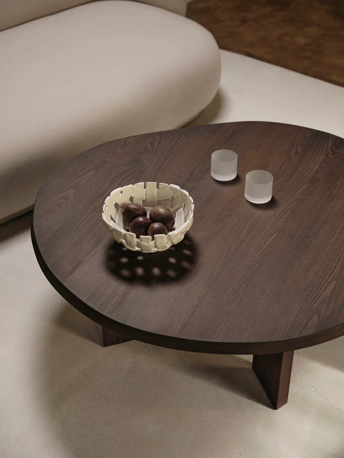 Ferm Living Tarn Coffee Table - Dark Stained Beech - Image 2