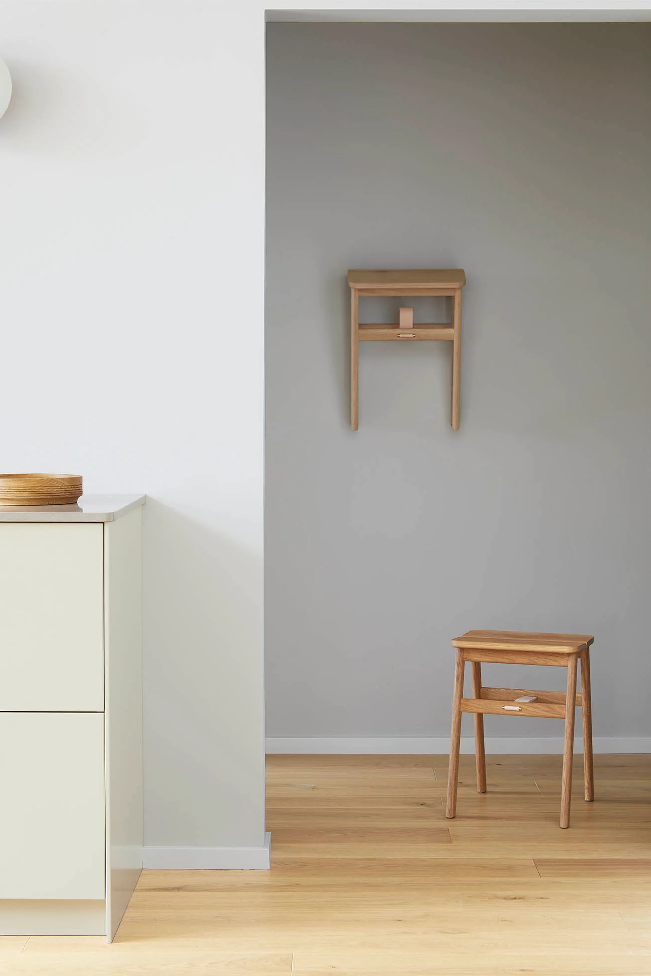 Form & Refine Angle Foldable Stool - Oak - Image 8