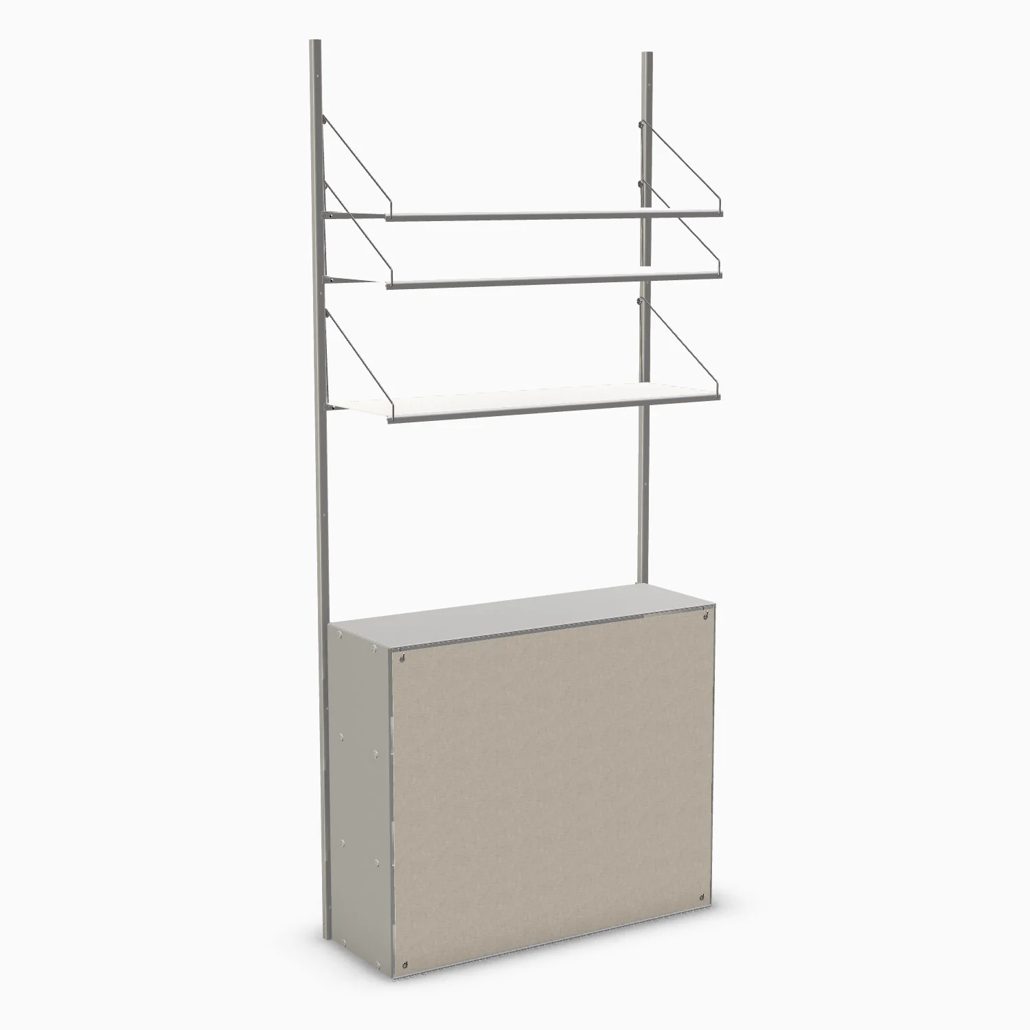 Frama Shelf Library H1852 - Single Section with Cabinet - Image 3