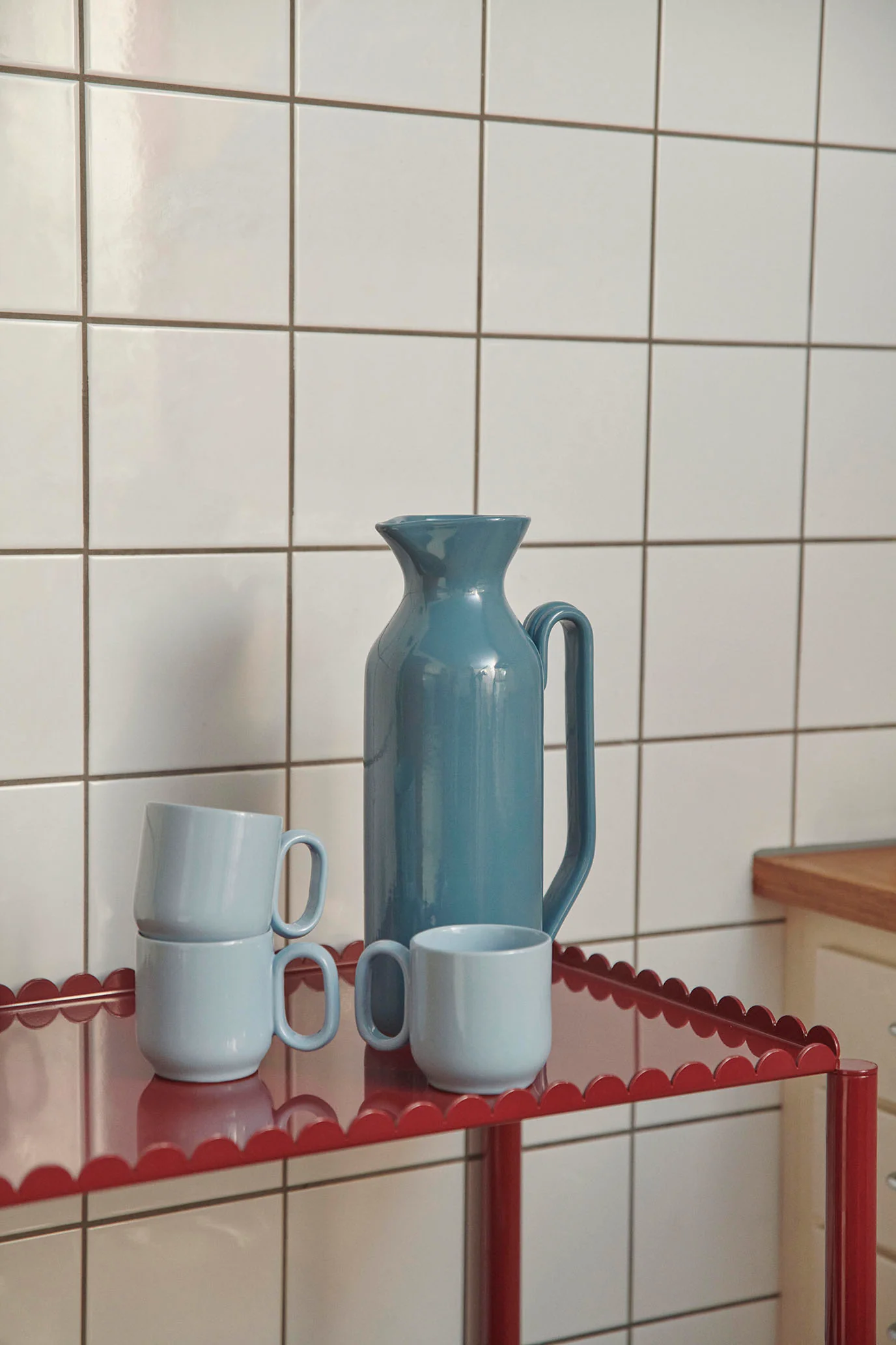 HAY Barro Jug Tall - Dark Blue - Image 2