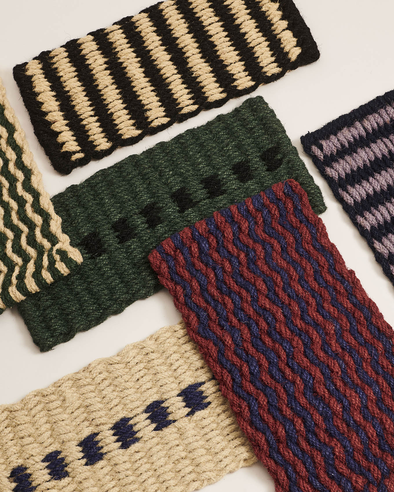 HAY Coco Door Mat - Brown and Navy - Image 3