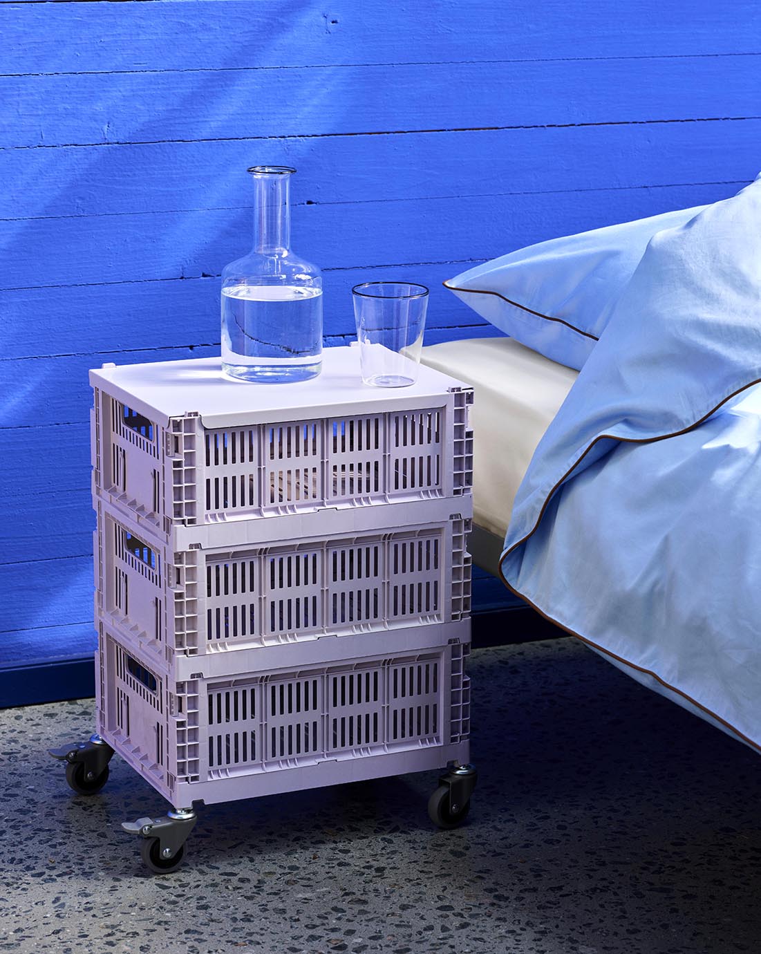 HAY Colour Crate Lid Medium - Lavender - Image 4