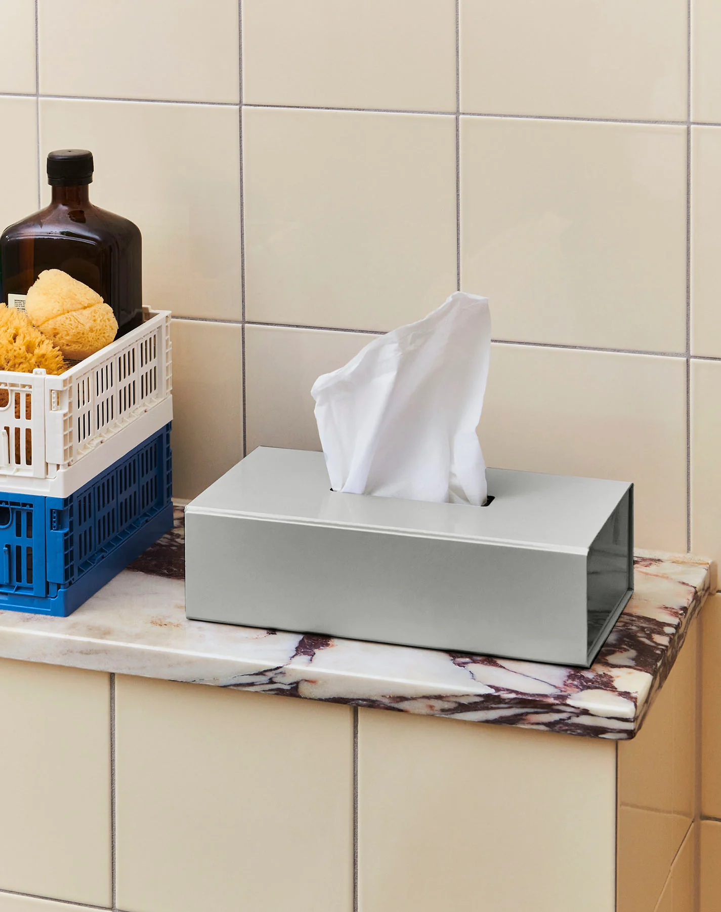 HAY Colour Storage Tissue Box - Grey - Image 2