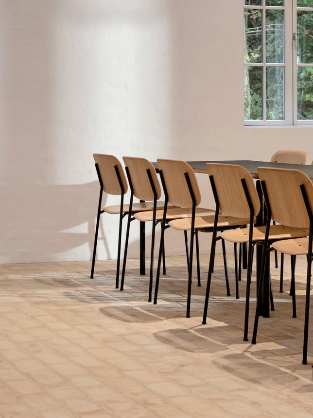 HAY Soft Edge 40 Wooden Chair with Steel Base - Image 2