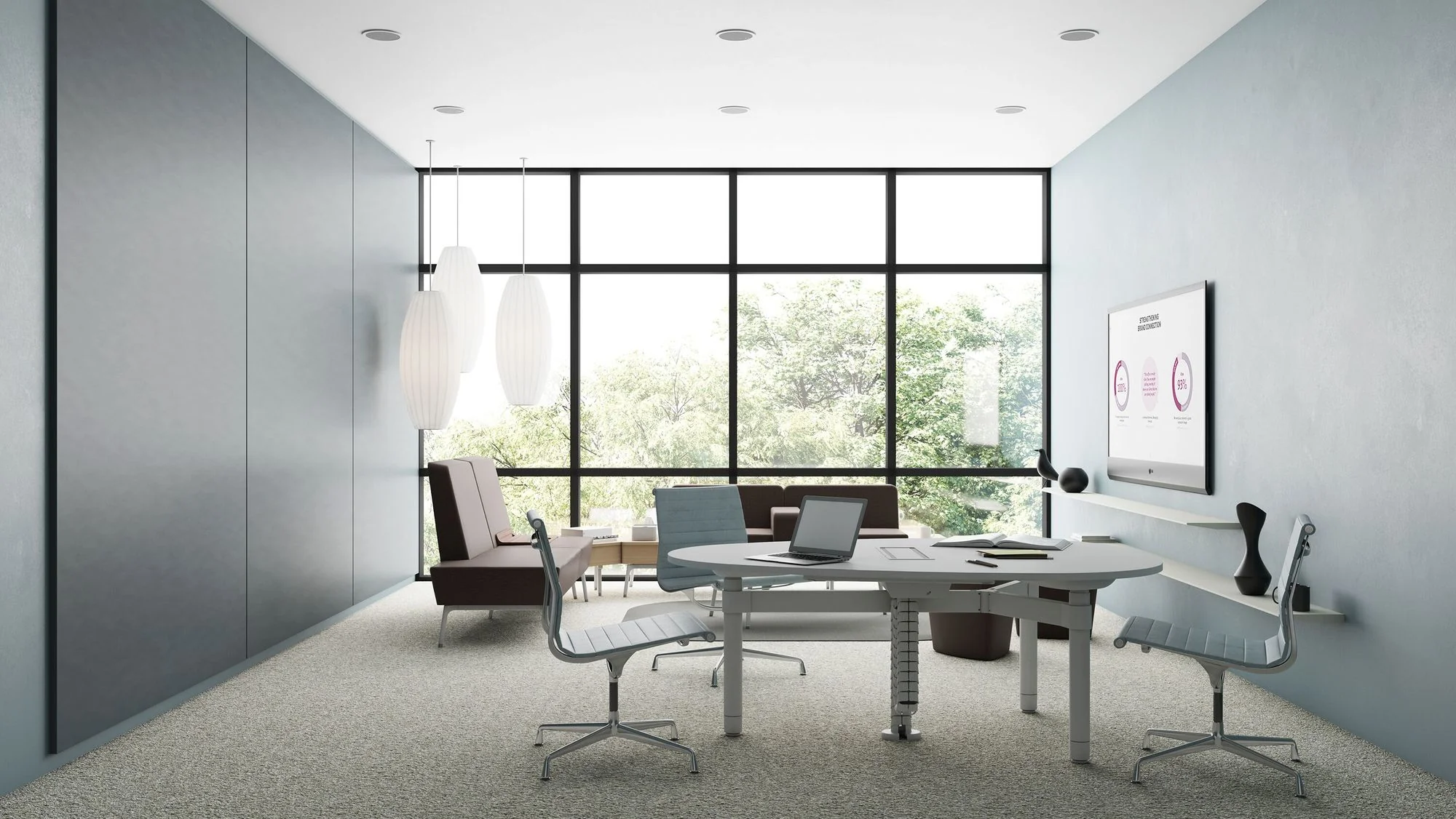 Herman Miller Nelson Cigar Bubble Pendant - Image 4