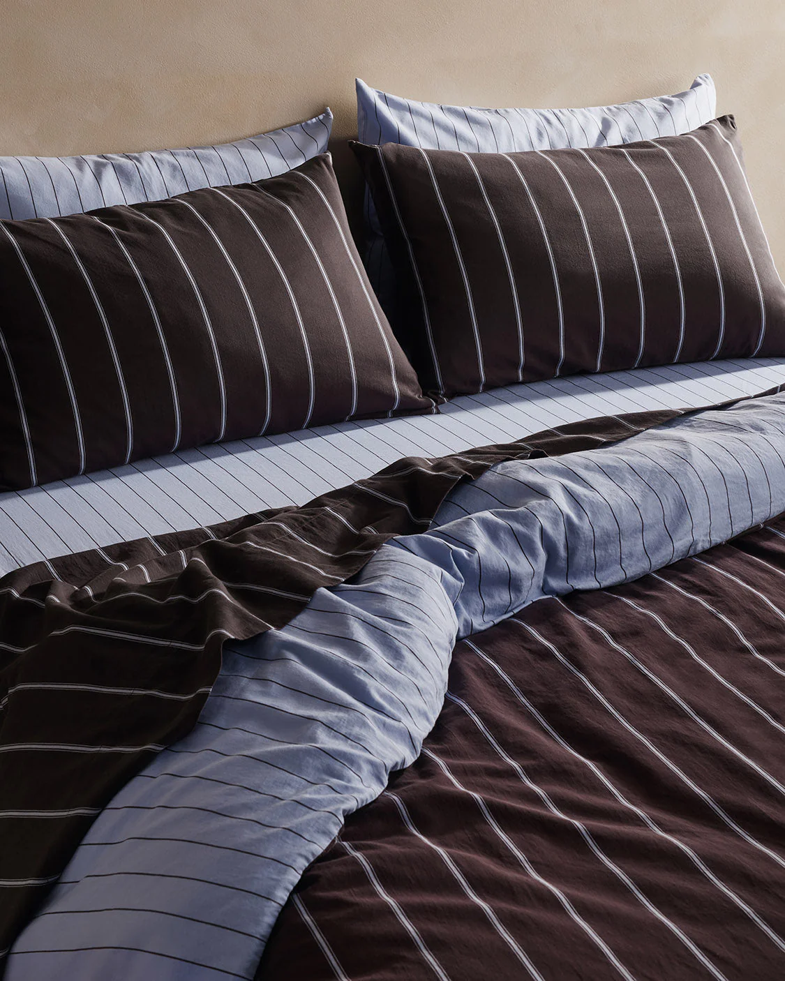 Hommey Quilt Cover - Chocolate / Mist - Image 5
