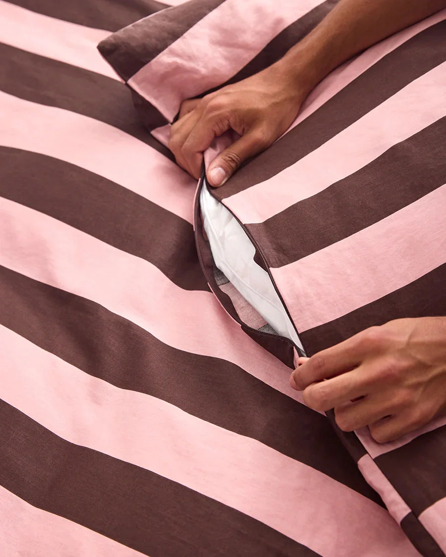 Hommey Quilt Cover - Rocky Road Stripes (Queen) - Image 3