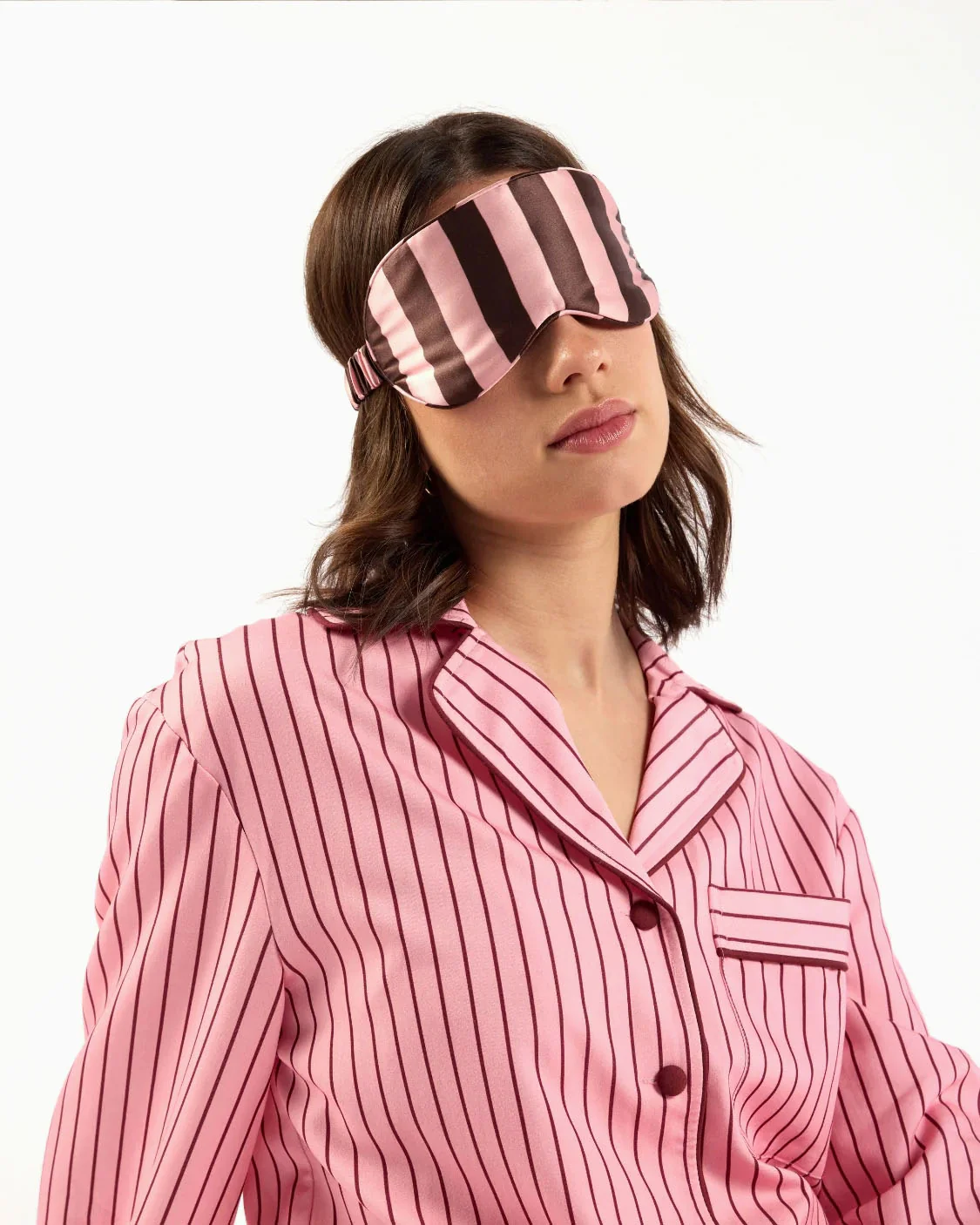 Hommey Silk Eyemask - Rocky Road Stripes - Image 3