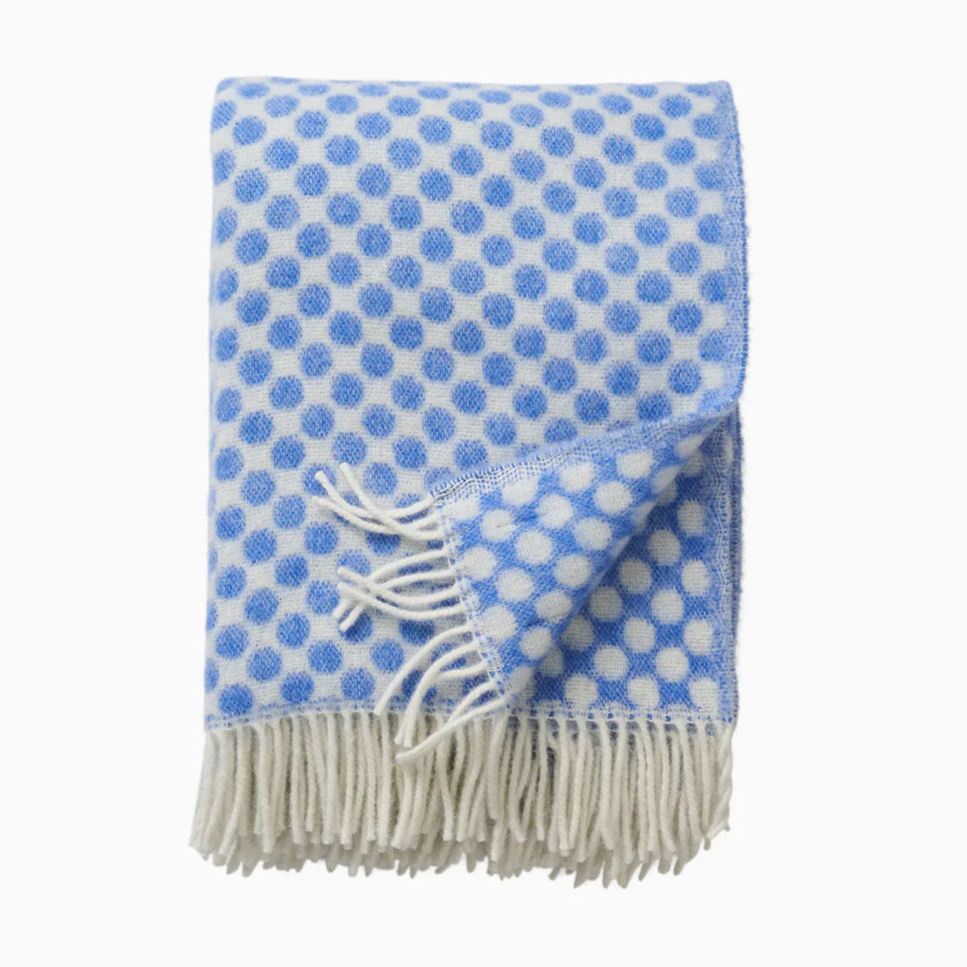 Klippan Gotland Blanket - Dots Wool Blue