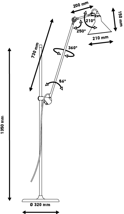 DCW Editions Lampe Gras N° 215 Floor Lamp - Image 5