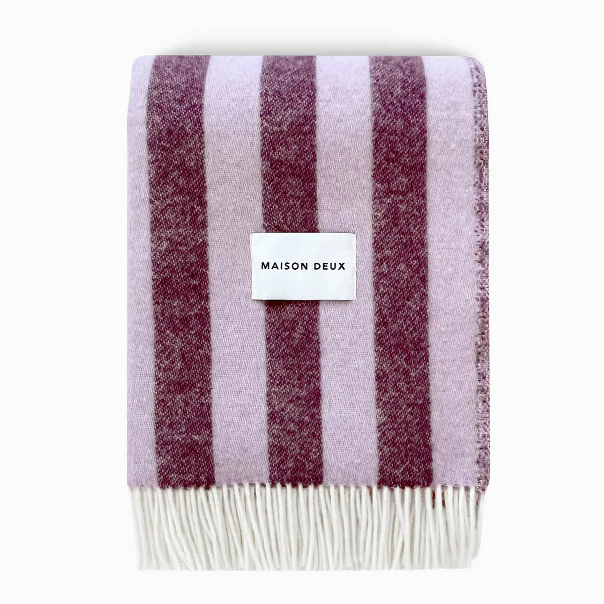 Maison Deux Candy Wrap Blanket -  Lilac/Aubergine