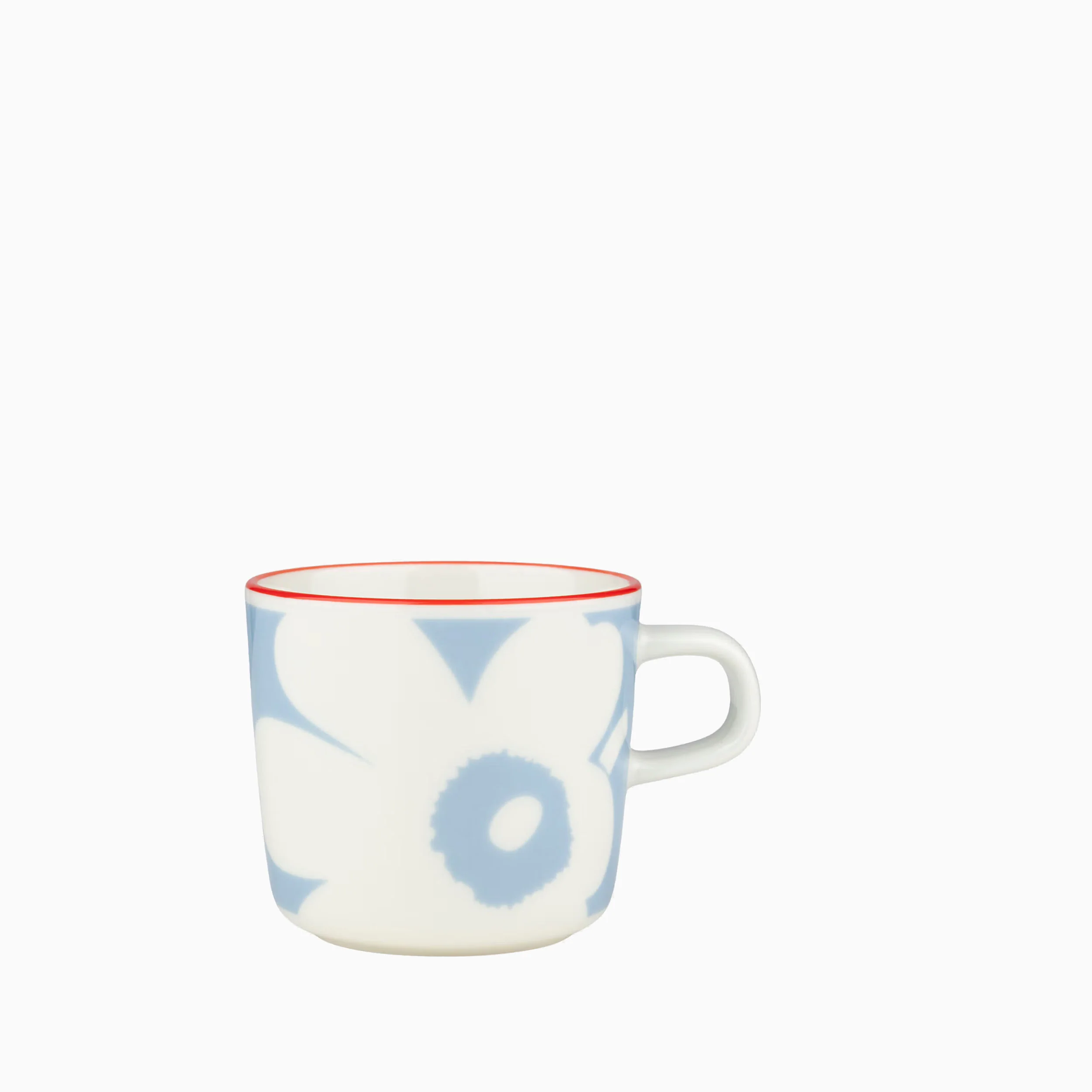 Marimekko Oiva / Juhla Unikko Coffee Cup 200ml - Blue/White/Red