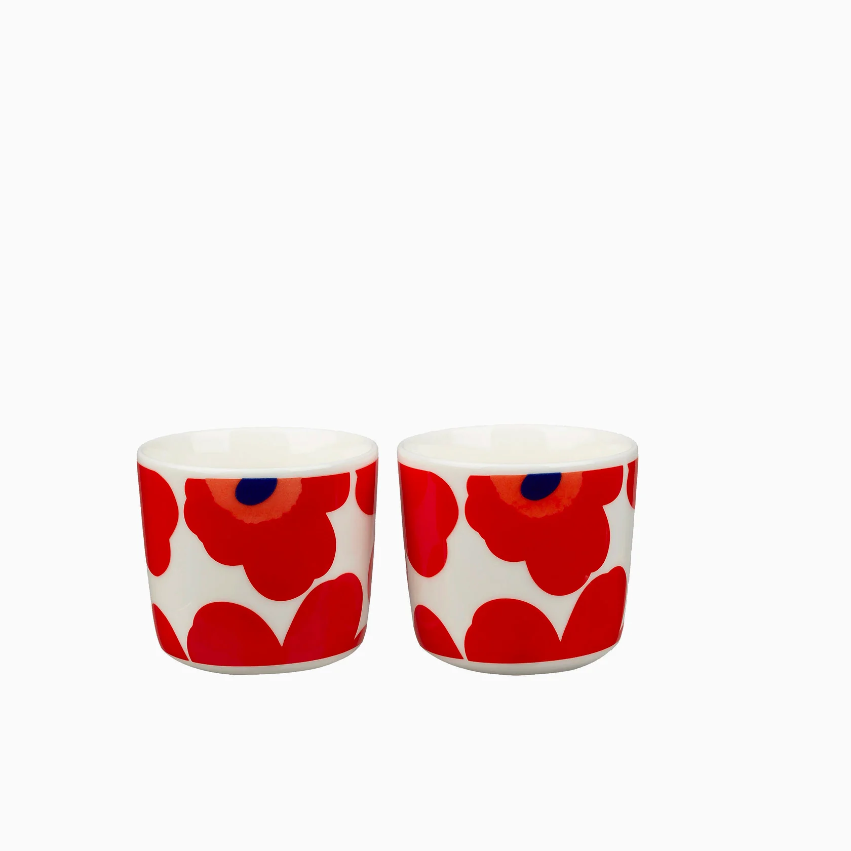Marimekko Oiva / Unikko Cup (Set of 2-Red/White)